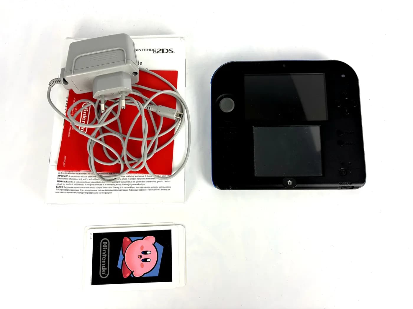 Nintendo 2DS Black + Blue Console Complete
