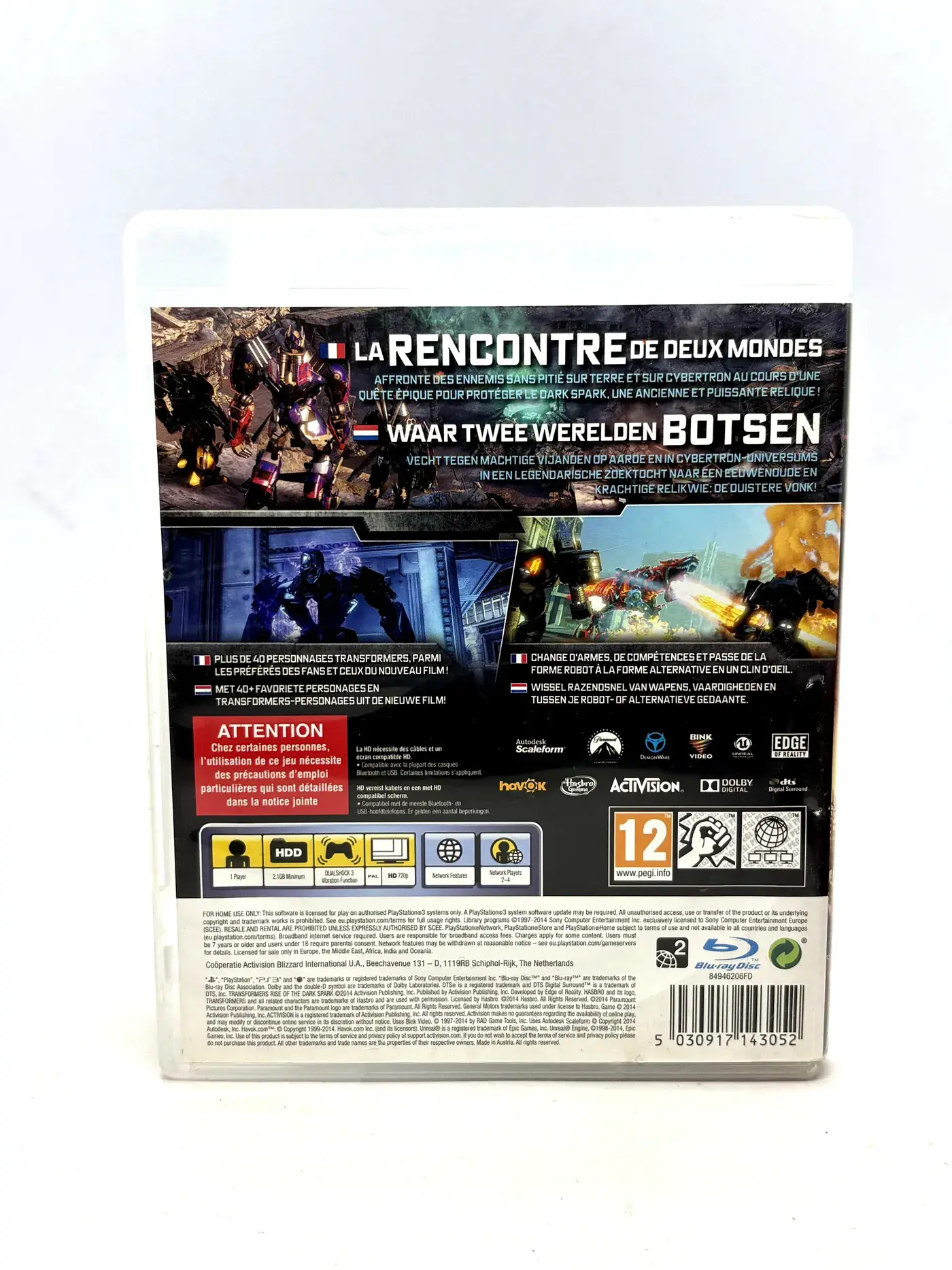 Transformers Rise of the Dark Spark PS3