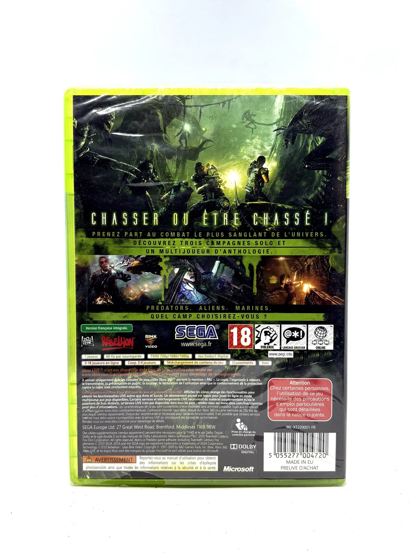 Aliens vs Predator Xbox 360 (New and Sealed)