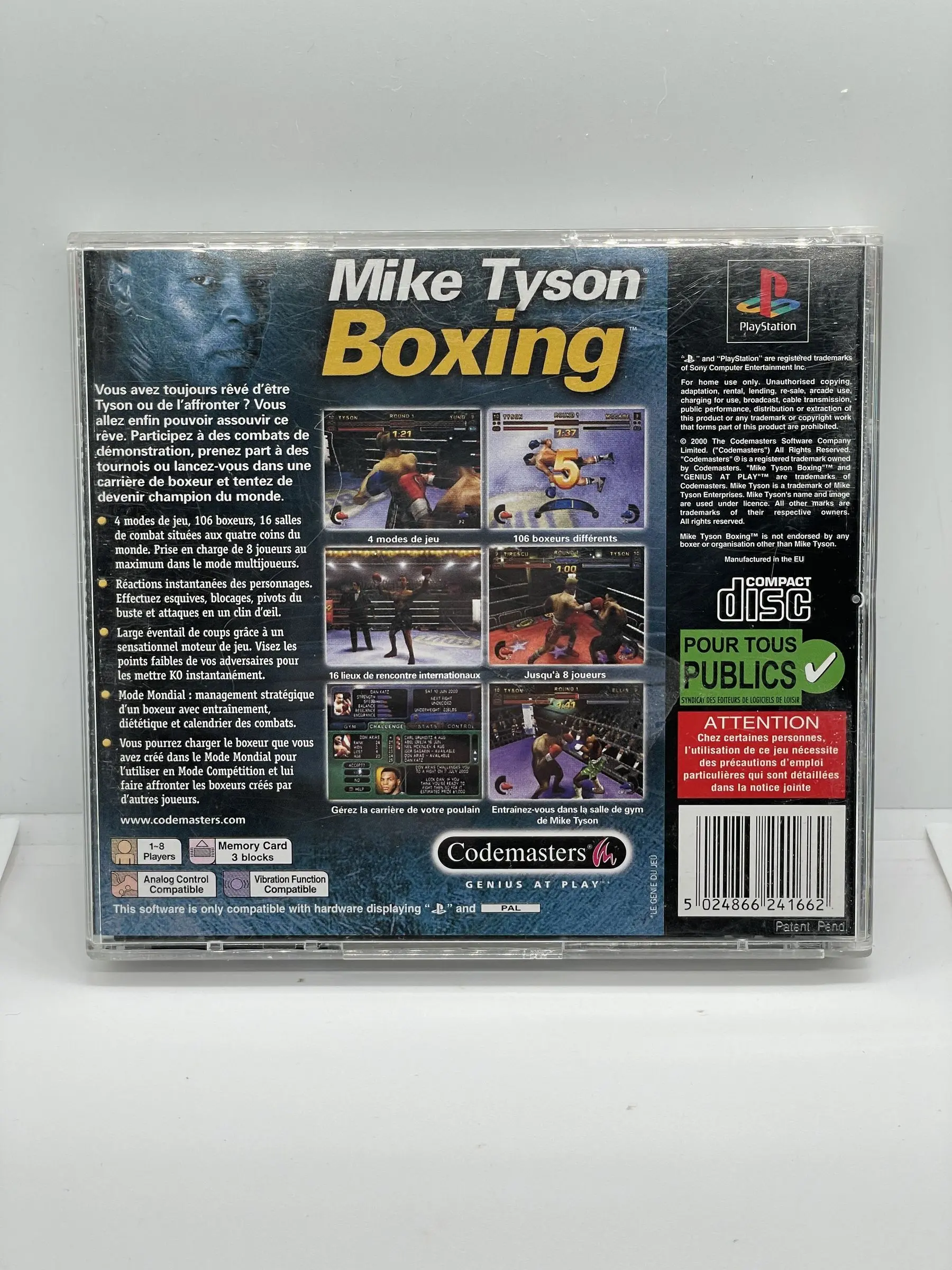 Mike Tyson Boxing PS1