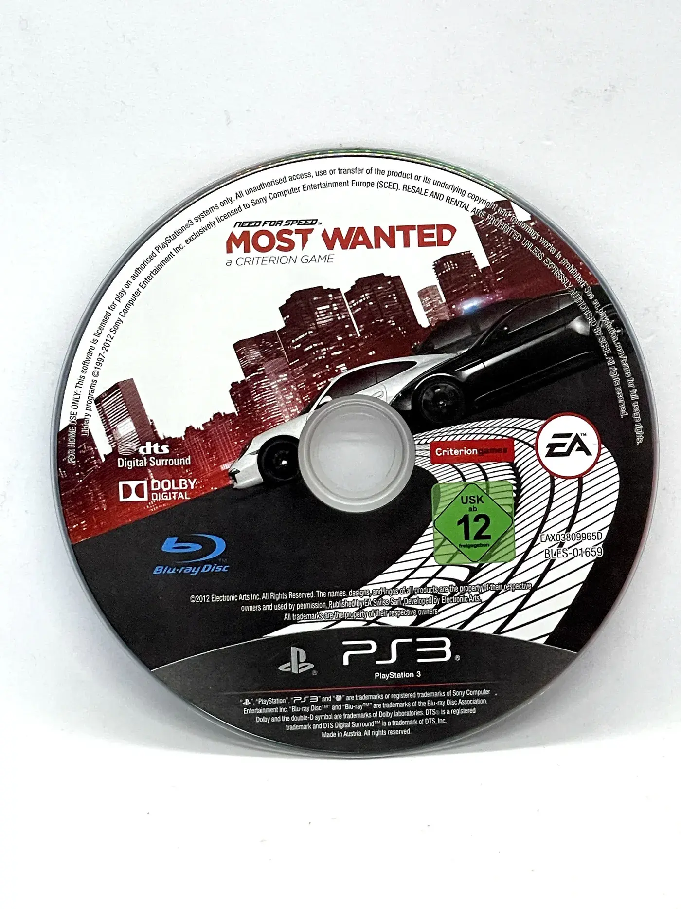 Need for Speed Most Wanted PS3 (game only)