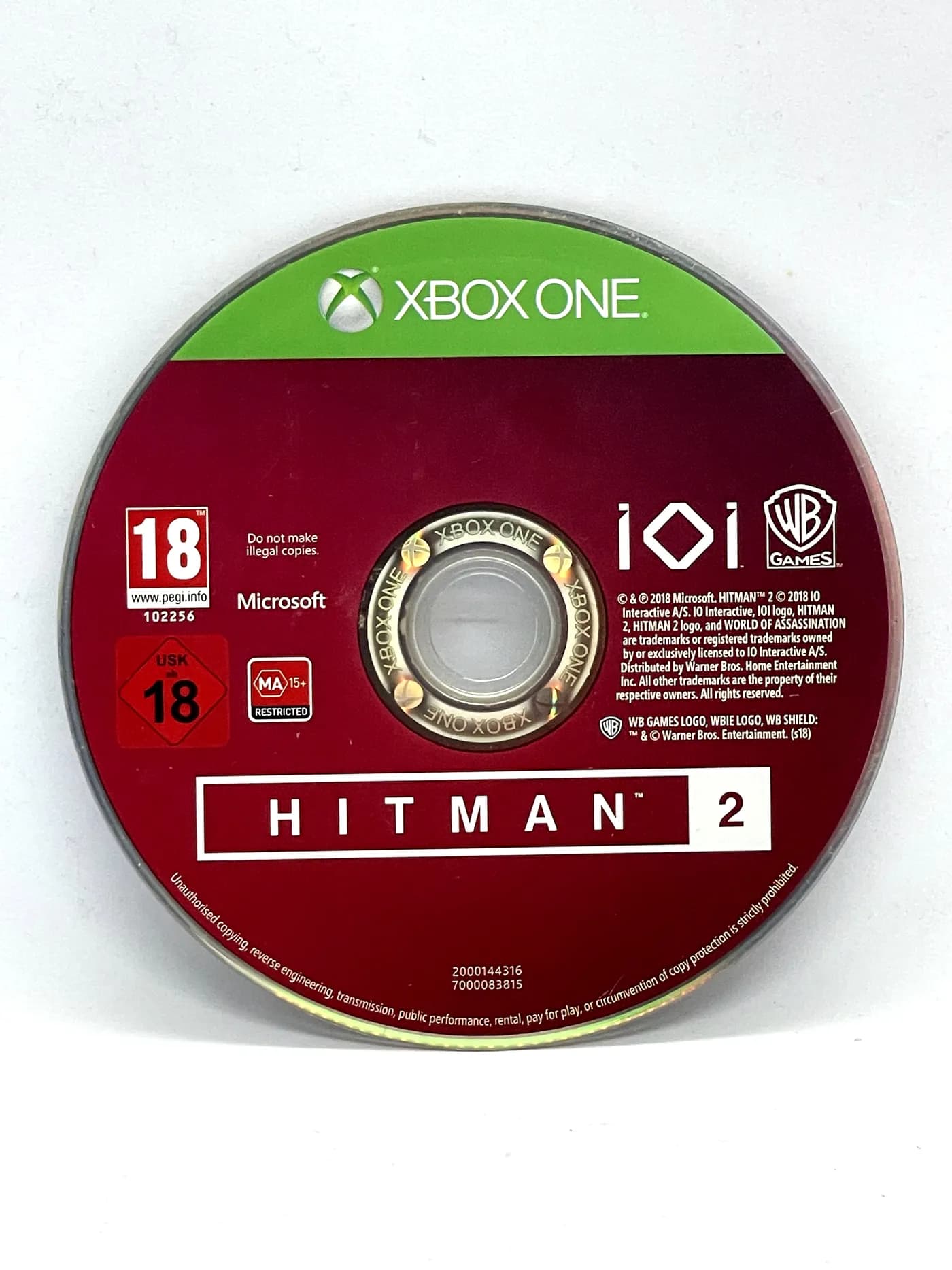 Hitman 2 Xbox One (game only)