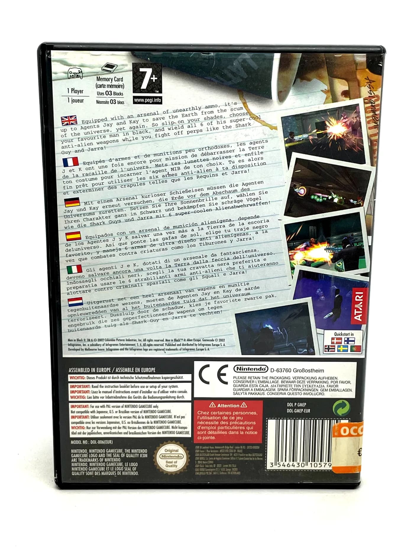 Men in Black II Alien Escape Nintendo GameCube