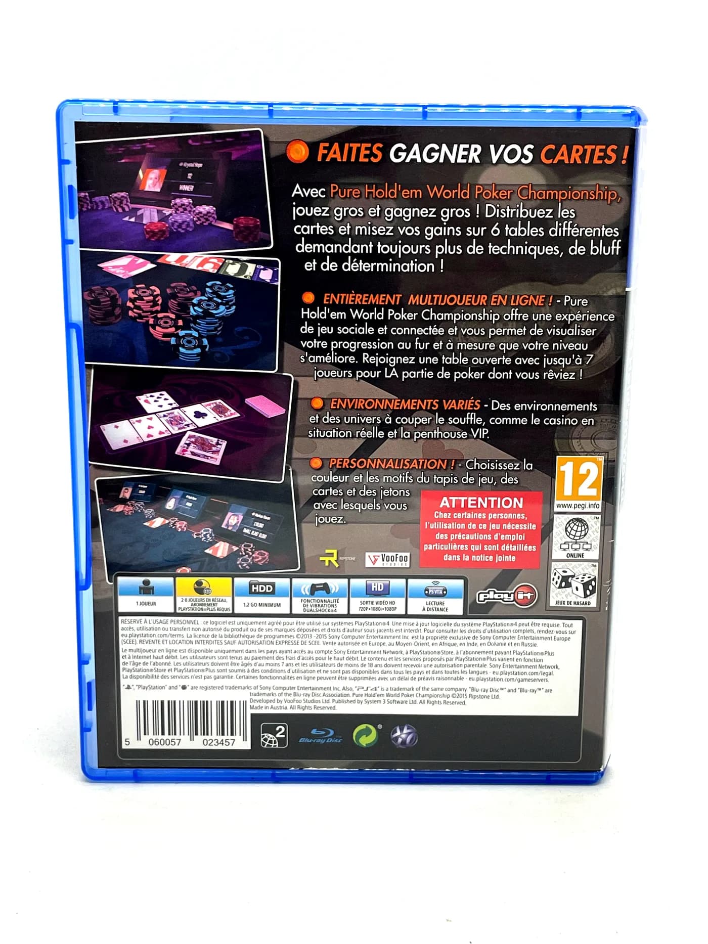 Pure Hold'em World Poker Championship PS4