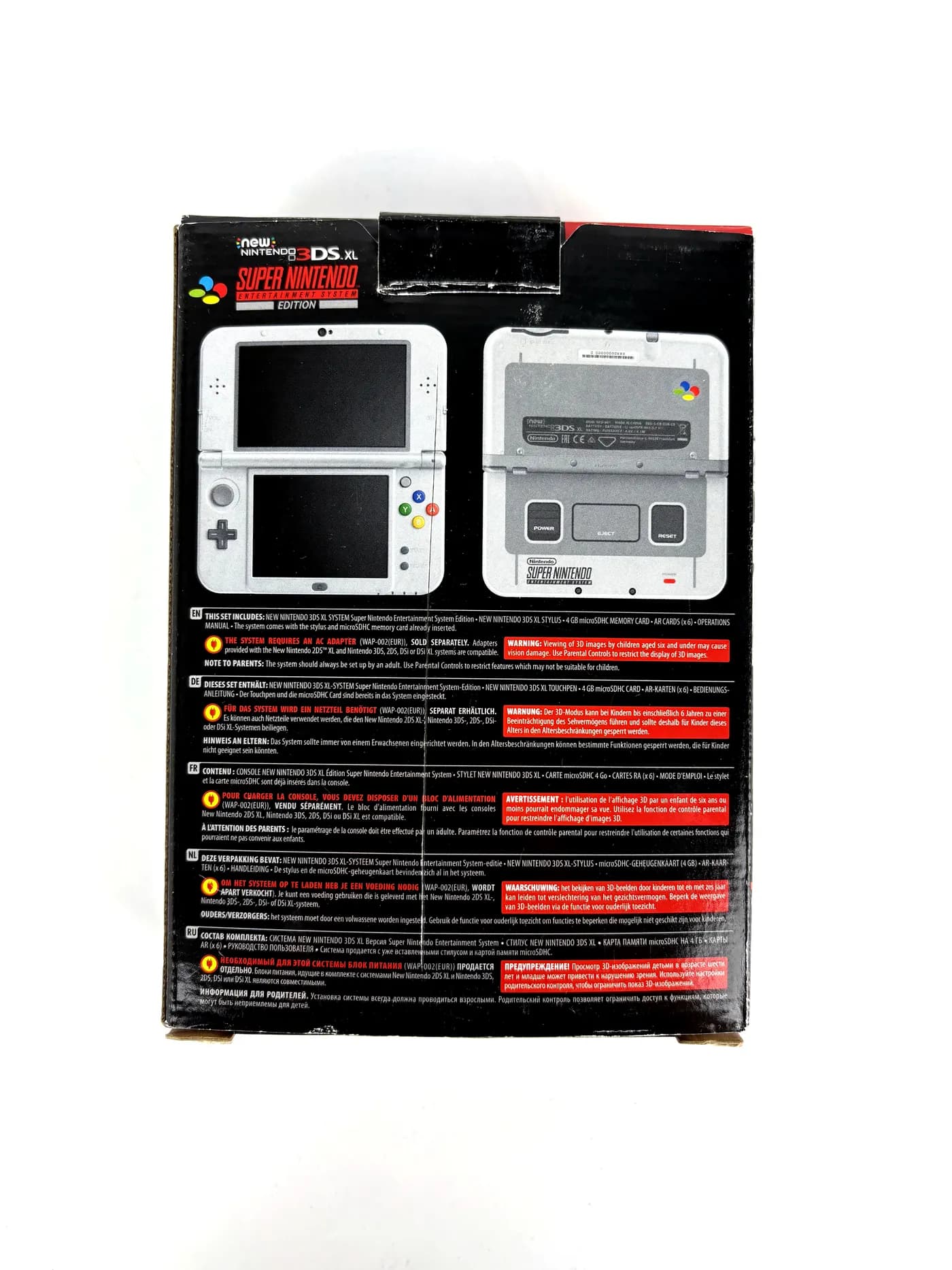 New Nintendo 3DS XL Super Nintendo Edition Console Complete