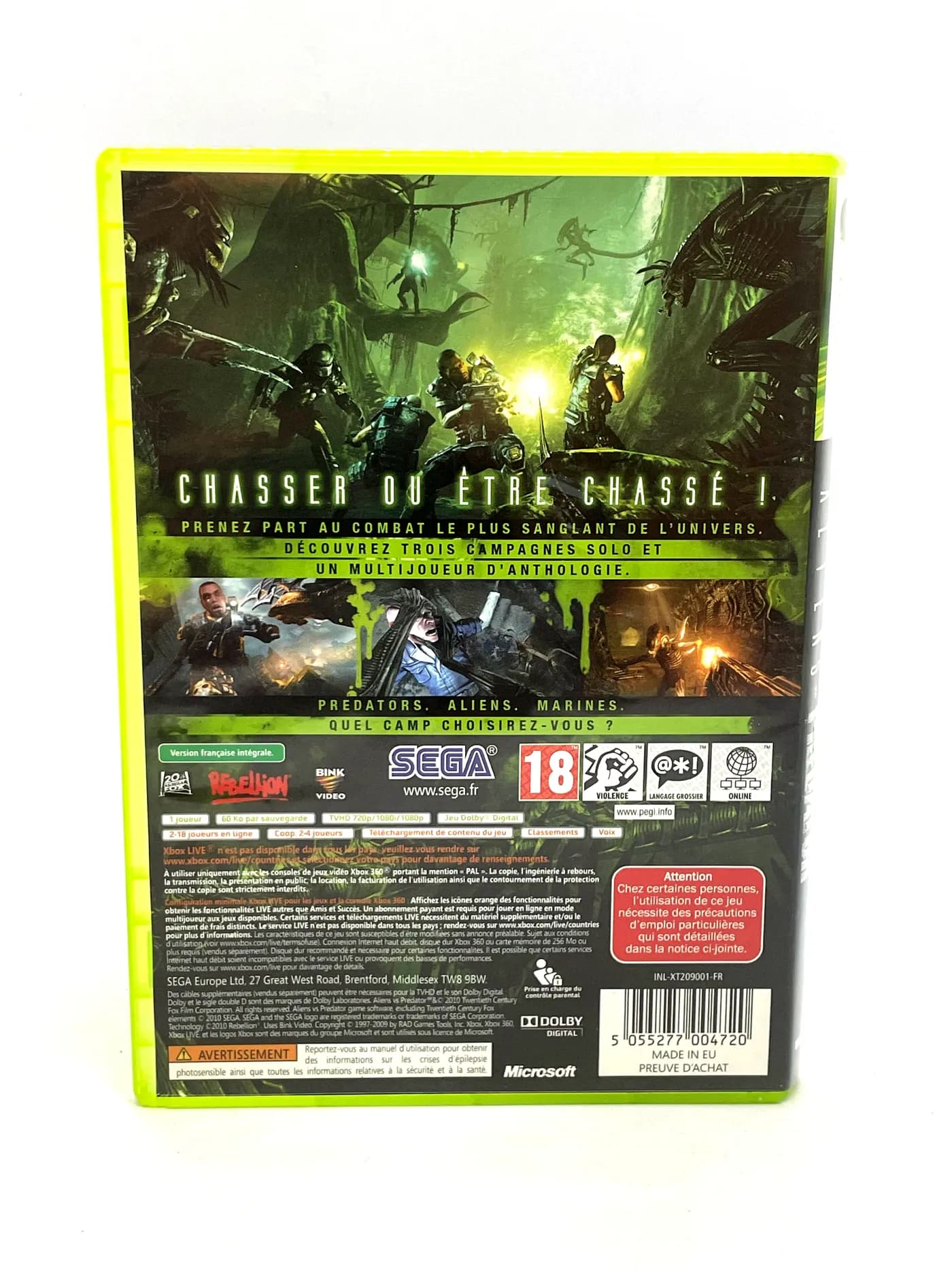 Aliens vs Predator Xbox 360