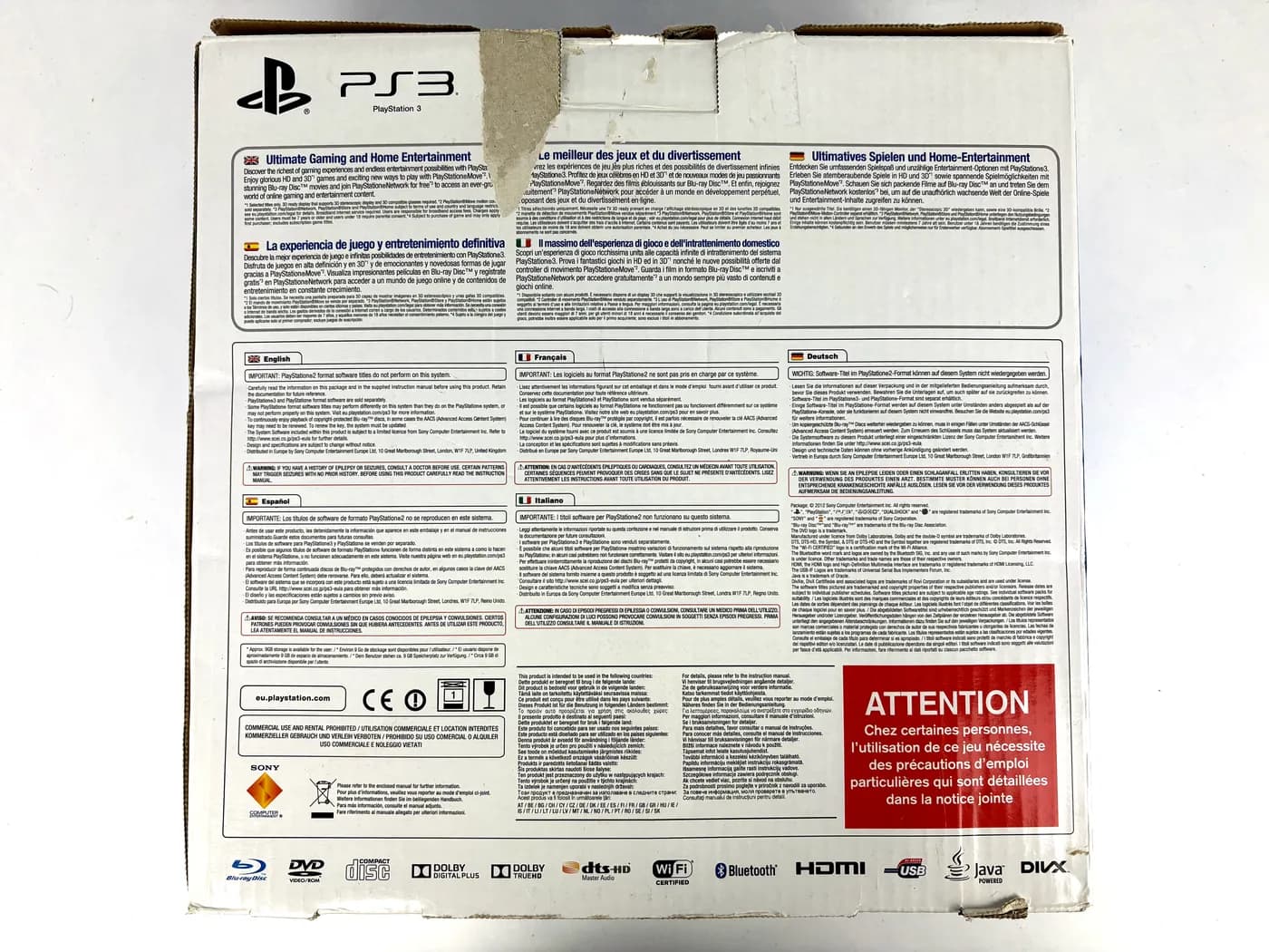 PlayStation 3 CECH-4004A 12GB Console Complete