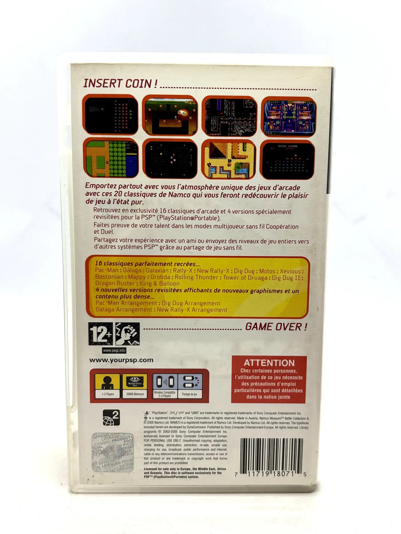 Namco Museum Battle Collection PSP