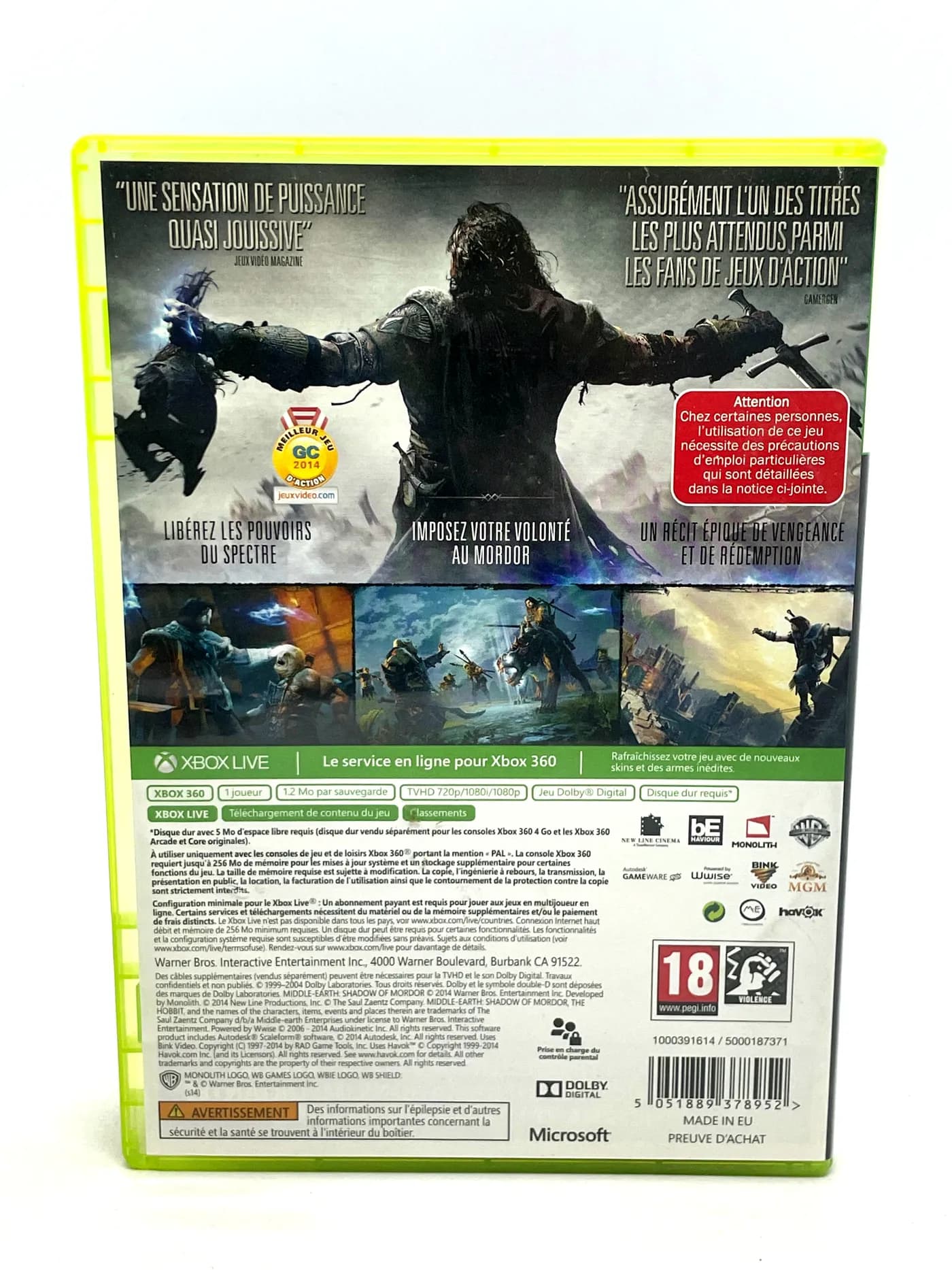 Shadow of Mordor Xbox 360