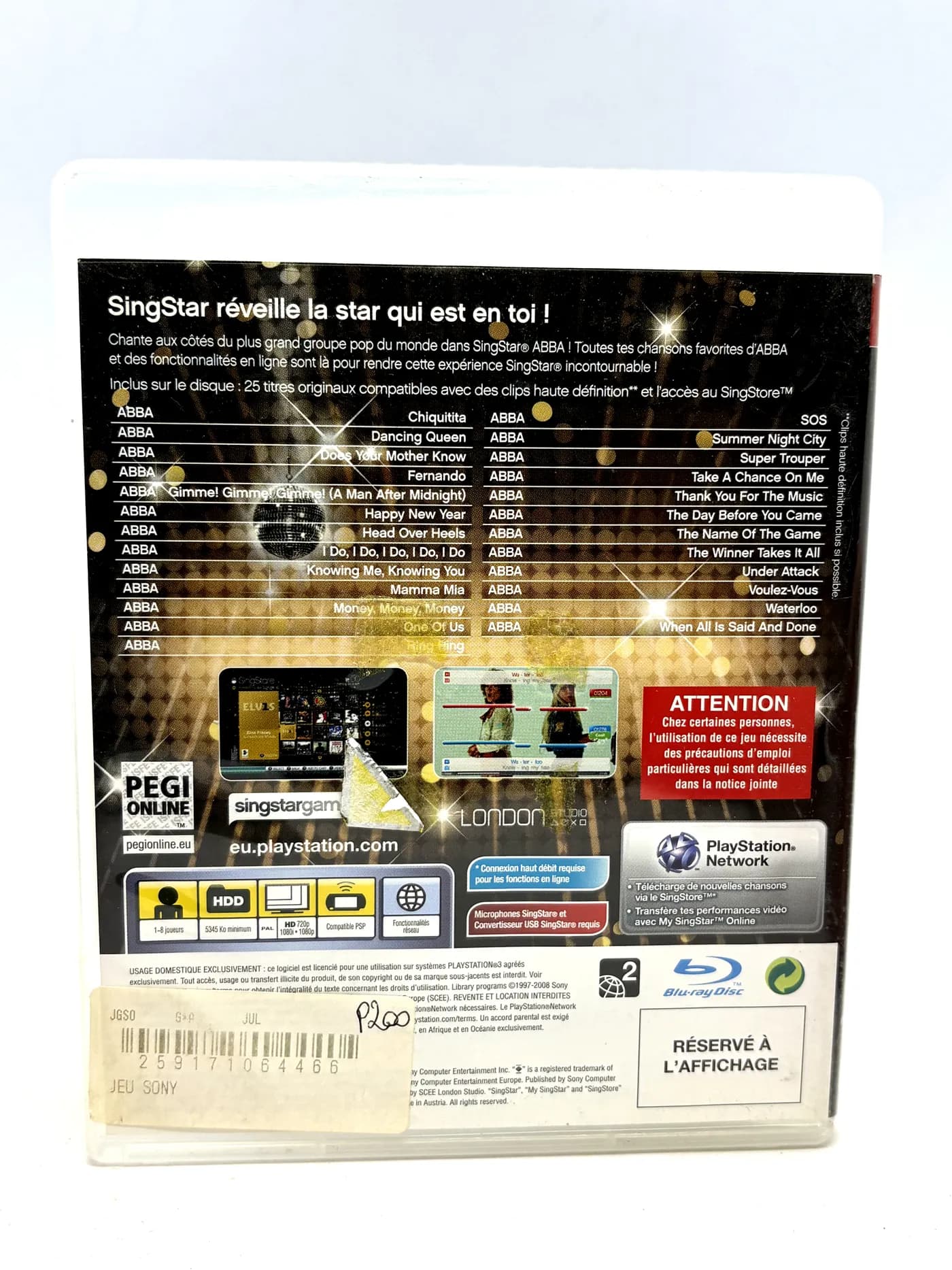Singstar ABBA PS3 (Promo)