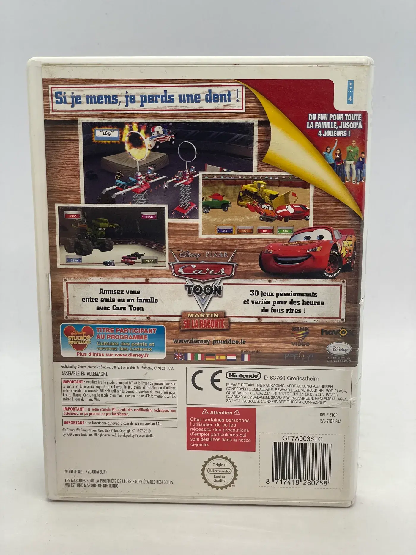 Cars Toon Mater's Tall Tales Nintendo Wii