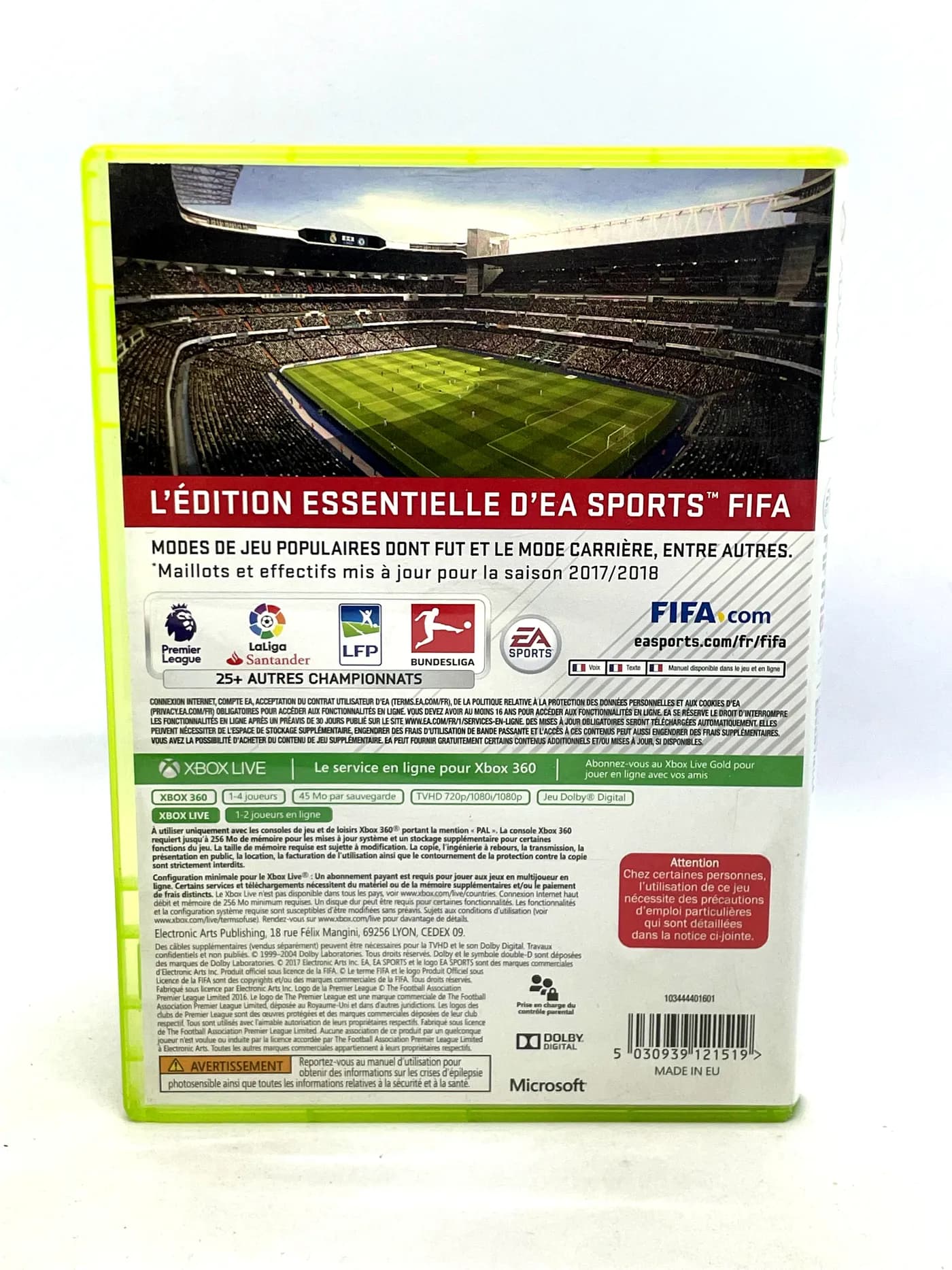 FIFA 18 Xbox 360
