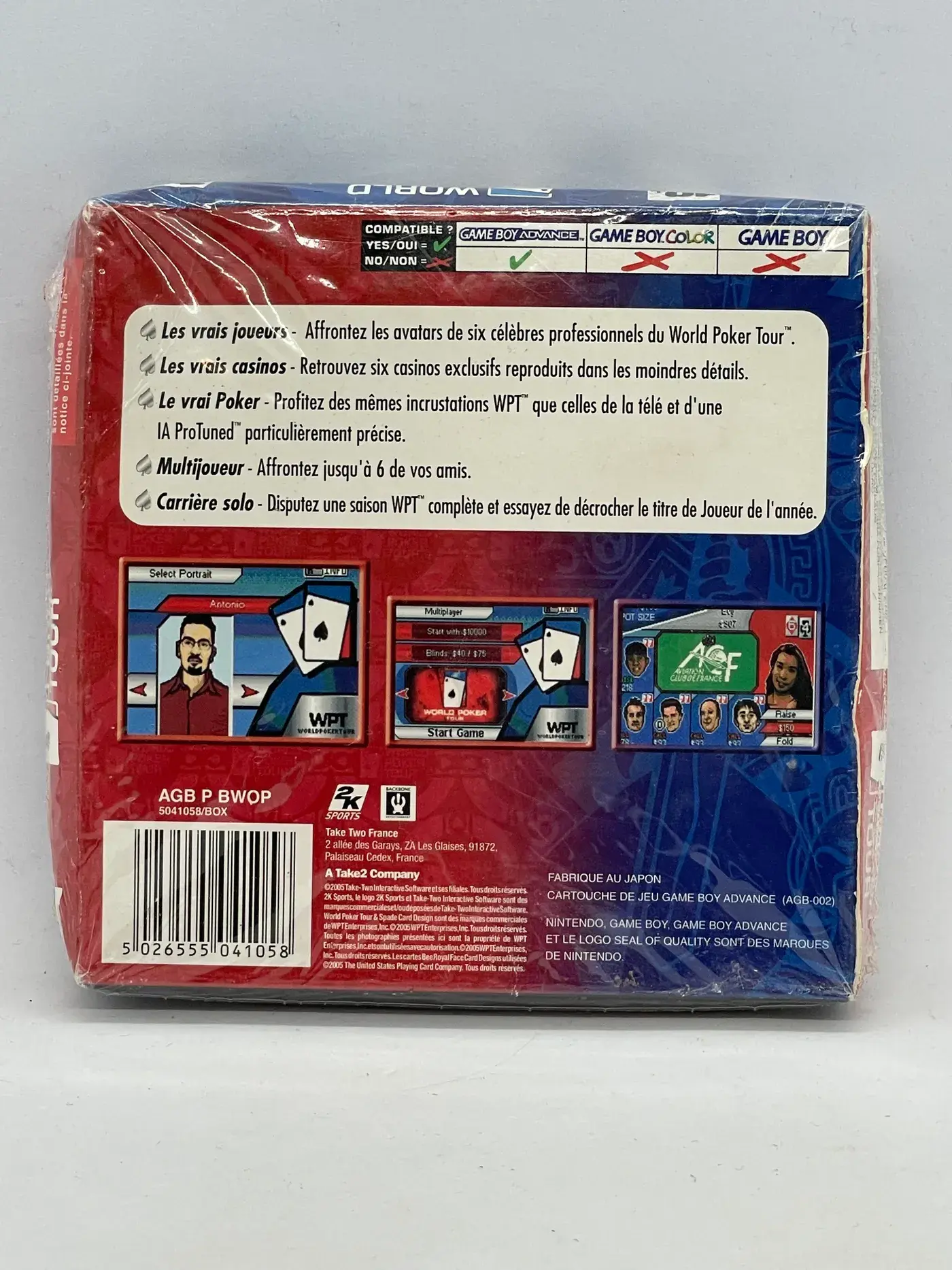 7 World Poker Tour GameBoy Advance (game only)