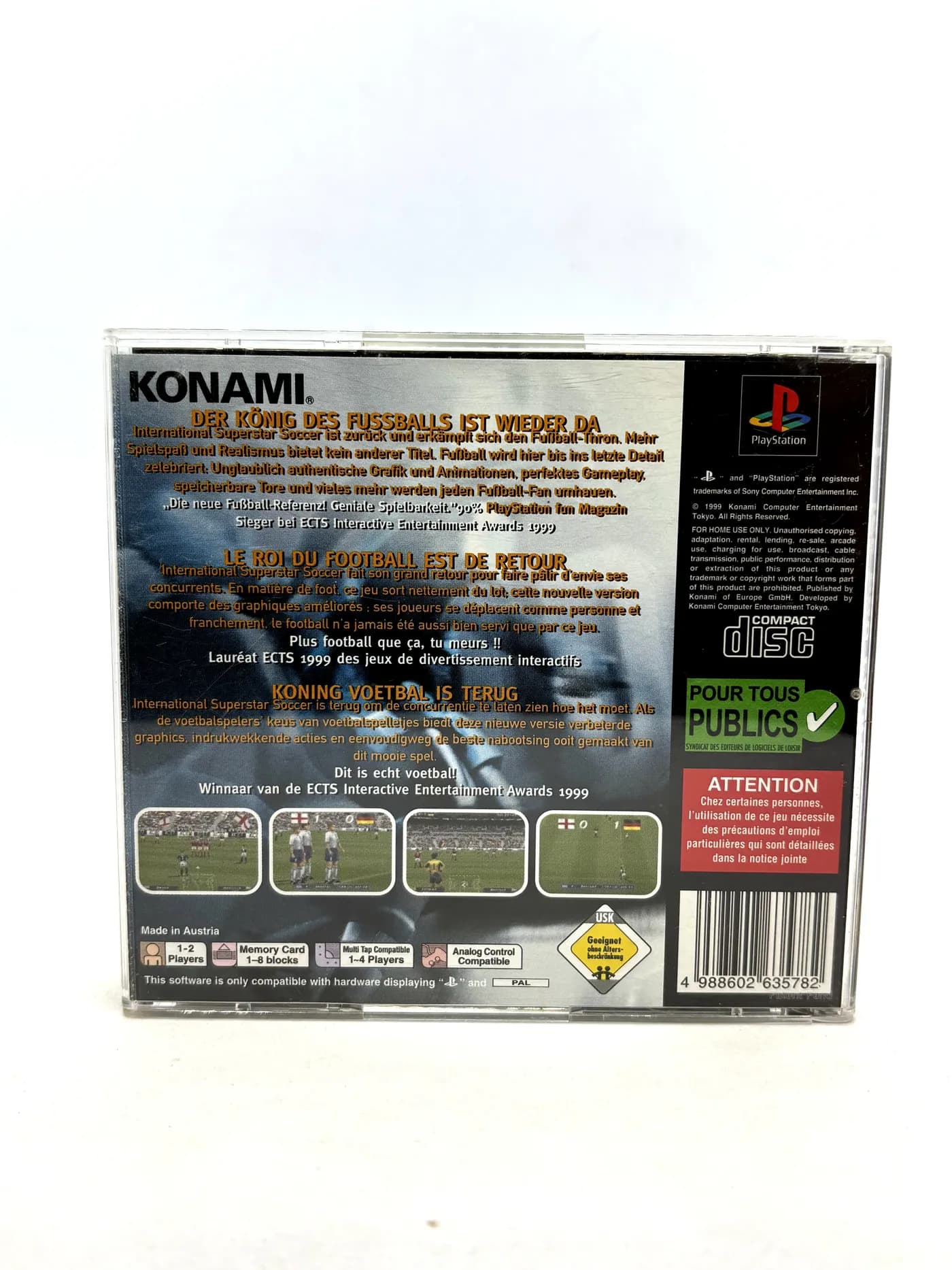 ISS Pro Evolution PS1 PSX