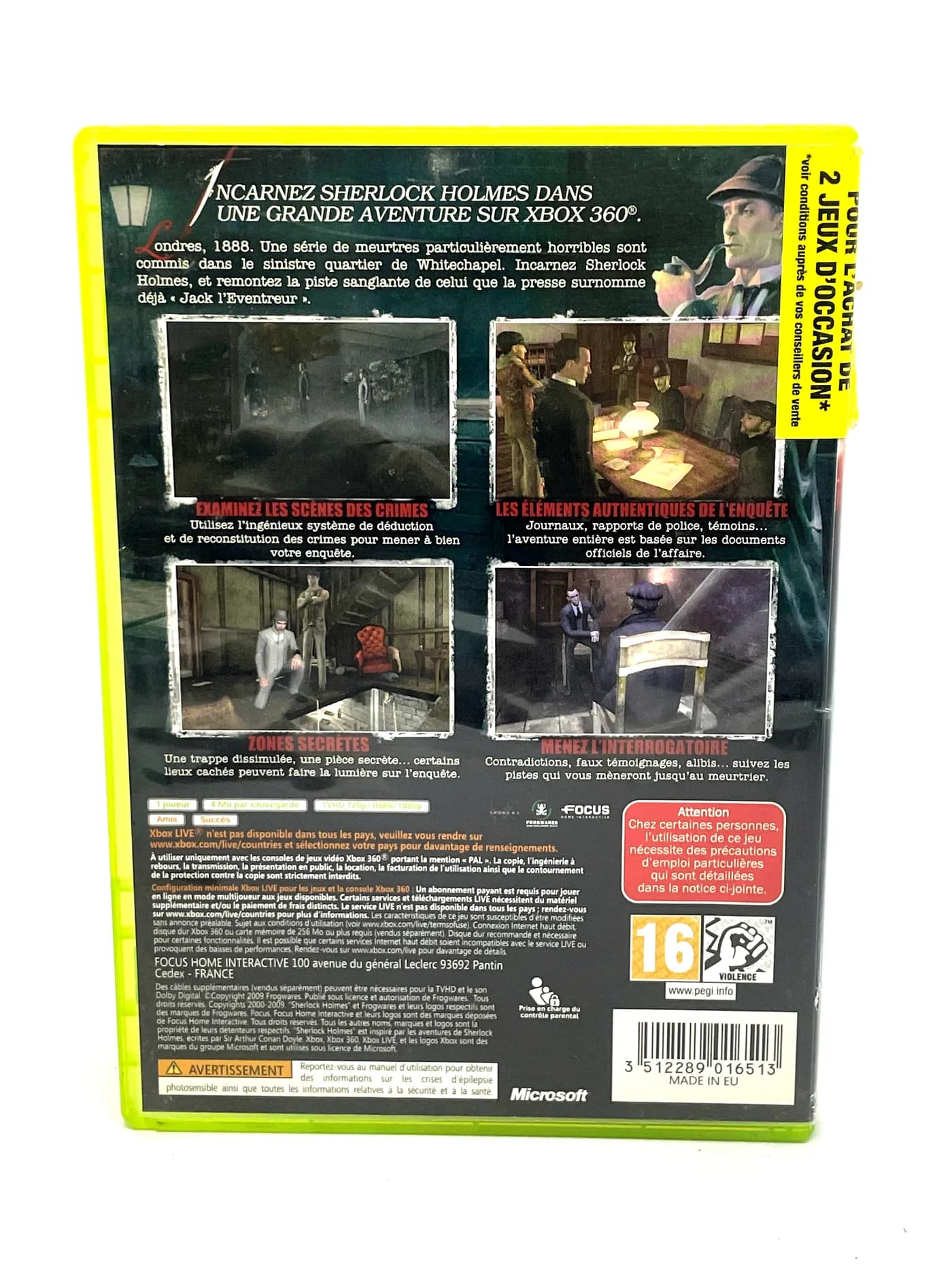 Sherlock Holmes vs Jack the Ripper Xbox 360