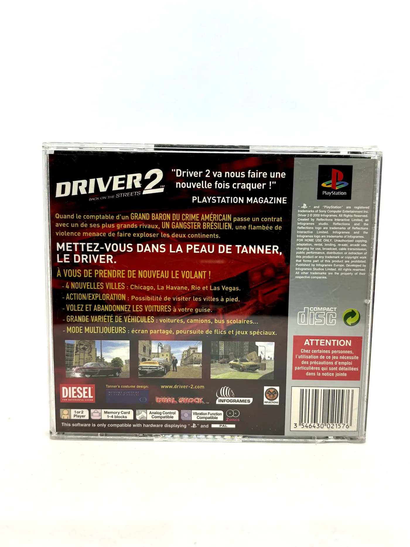 Driver 2 PS1 PSX (FR)