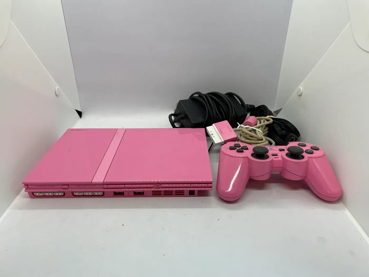 PlayStation 2 Slim Pink SCPH-77004 Console Set