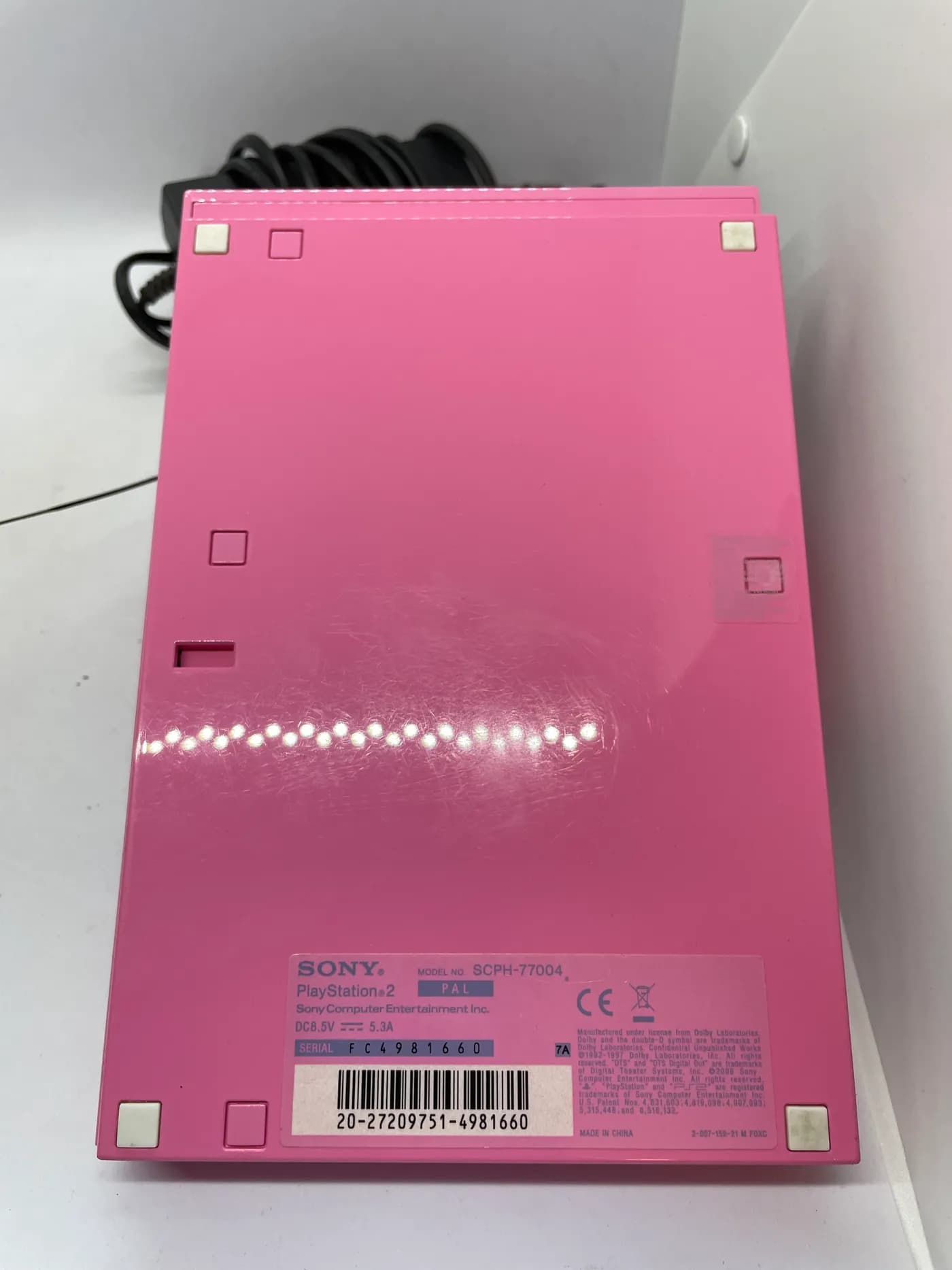 PlayStation 2 Slim Pink SCPH-77004 Console Set