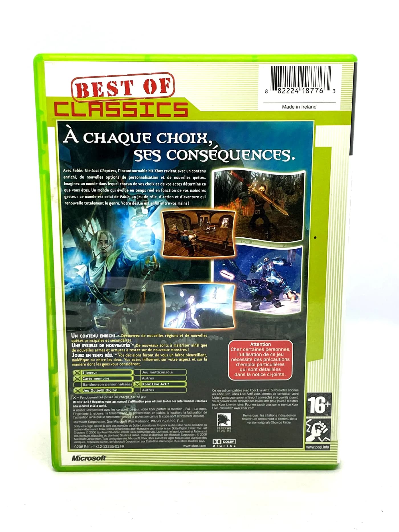 Fable The Lost Chapters Xbox (FR)