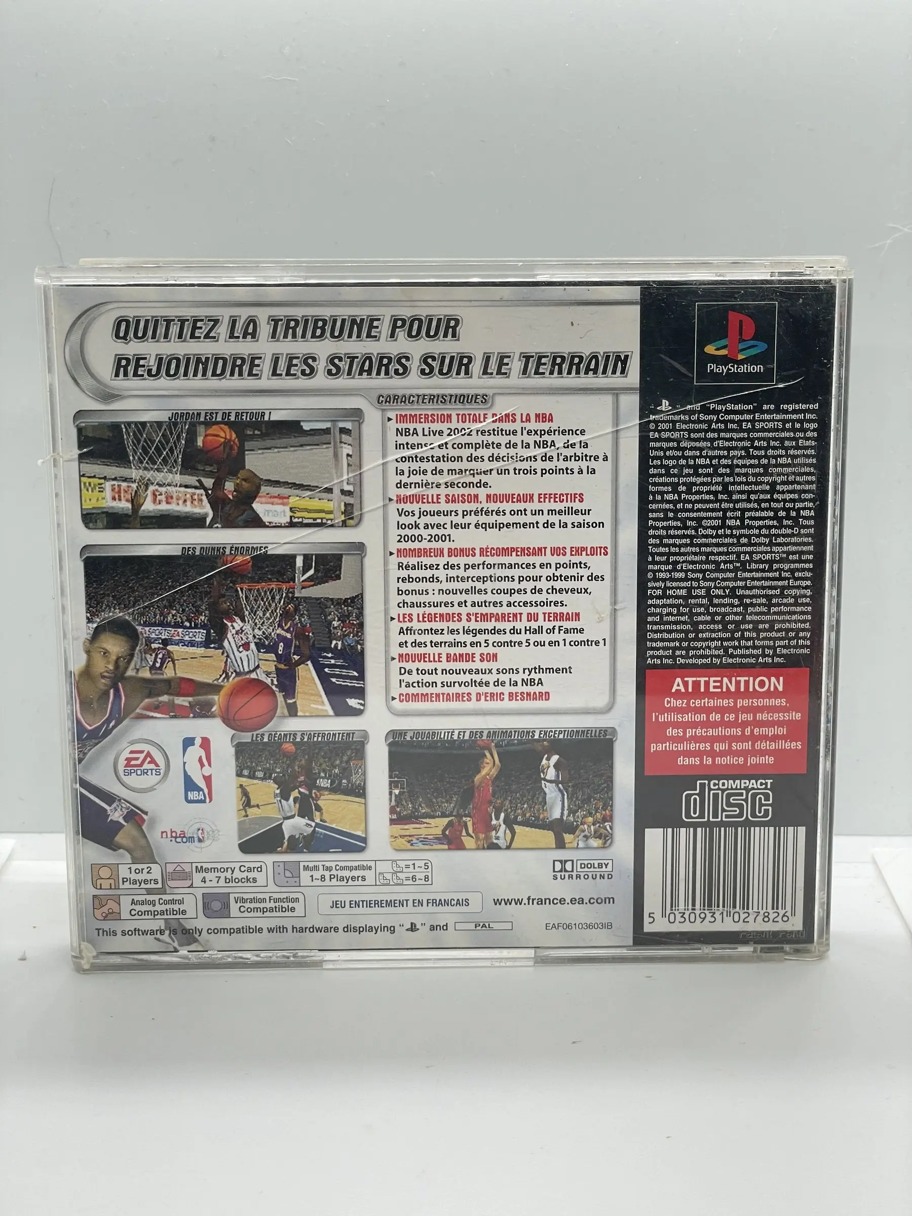 NBA Live 2002 PS1 PSX (FR)