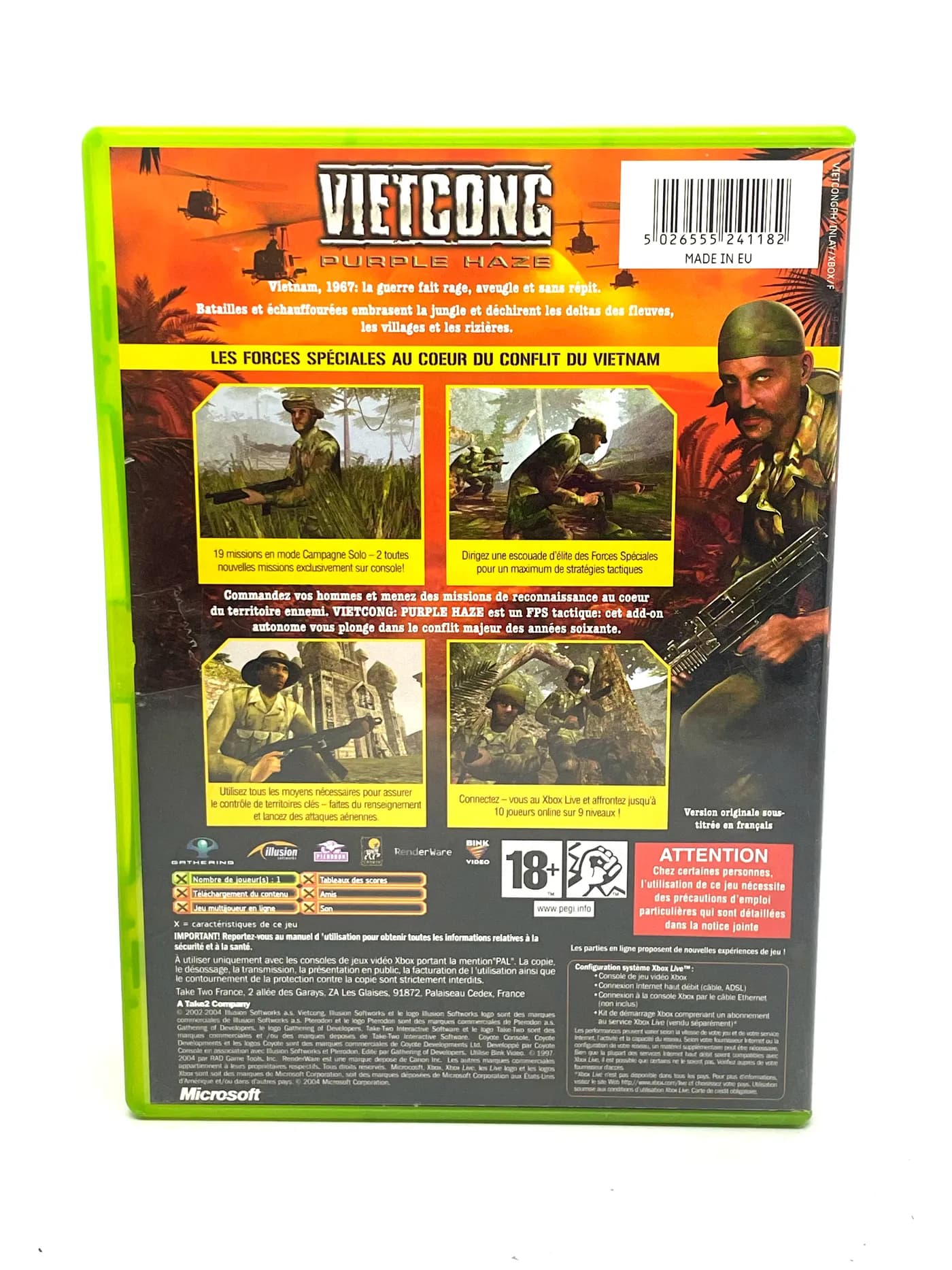 Vietcong Purple Haze Xbox
