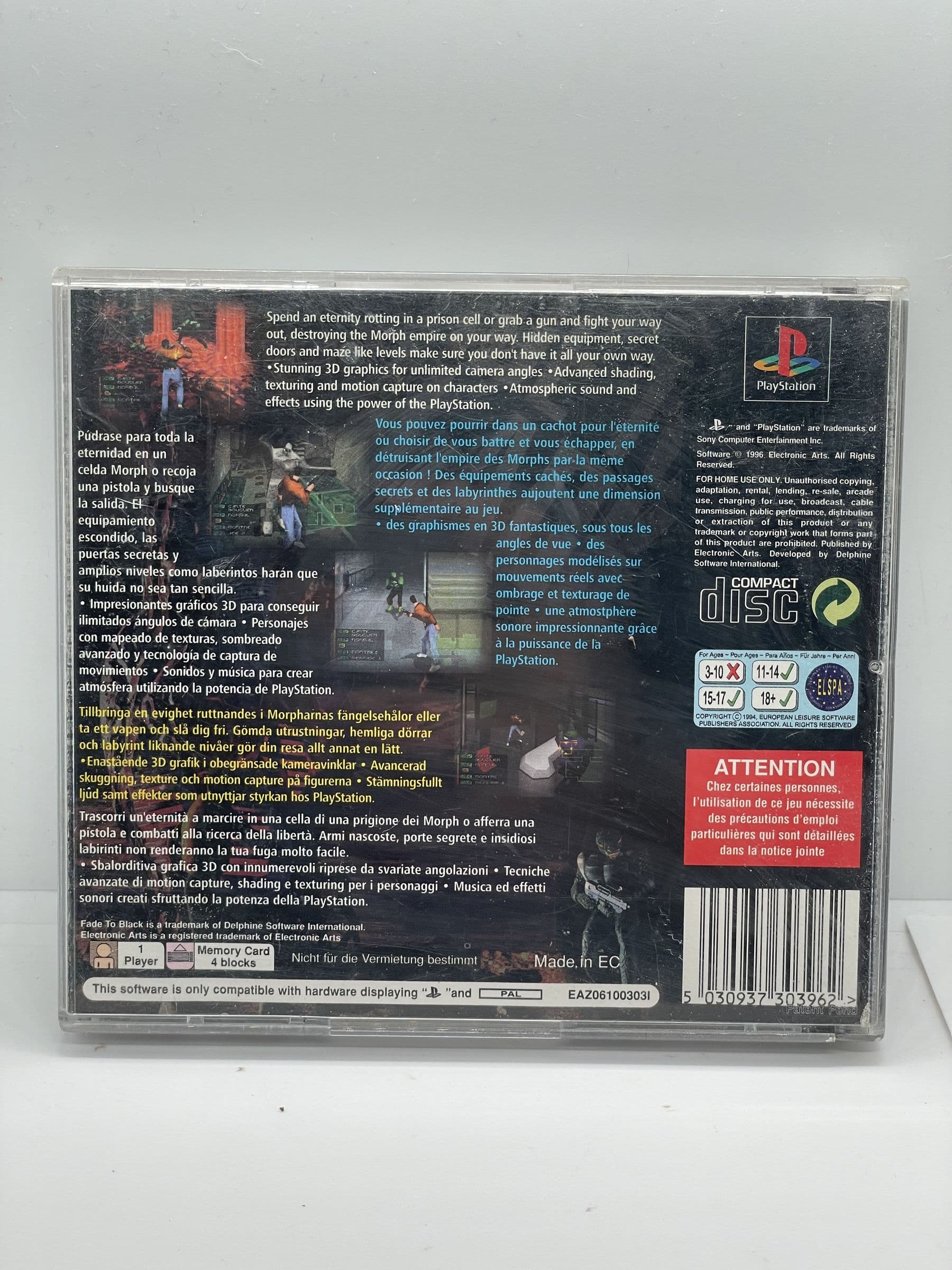 Fade to Black PS1 PSX