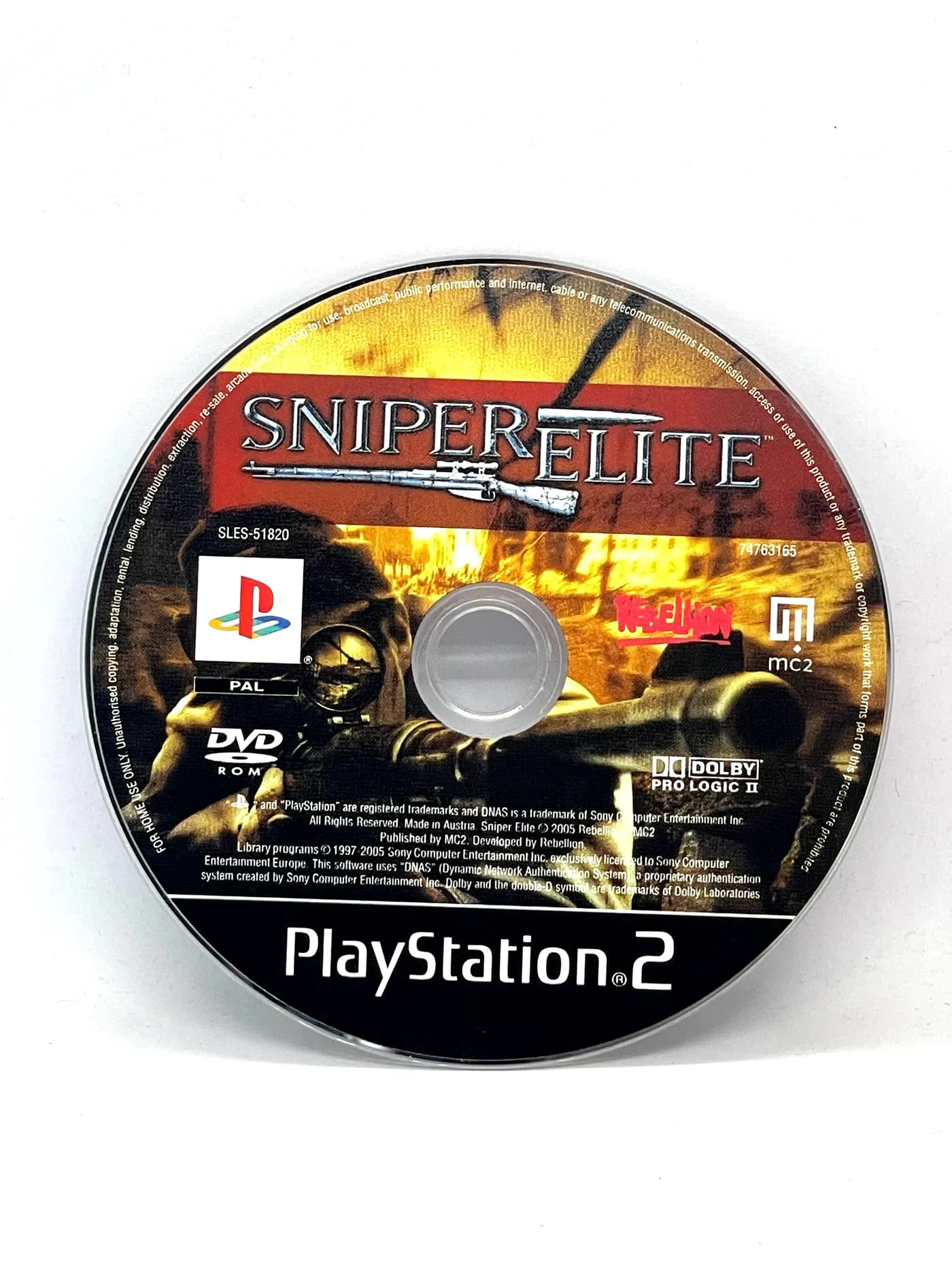 Sniper Elite PS2 (game only)