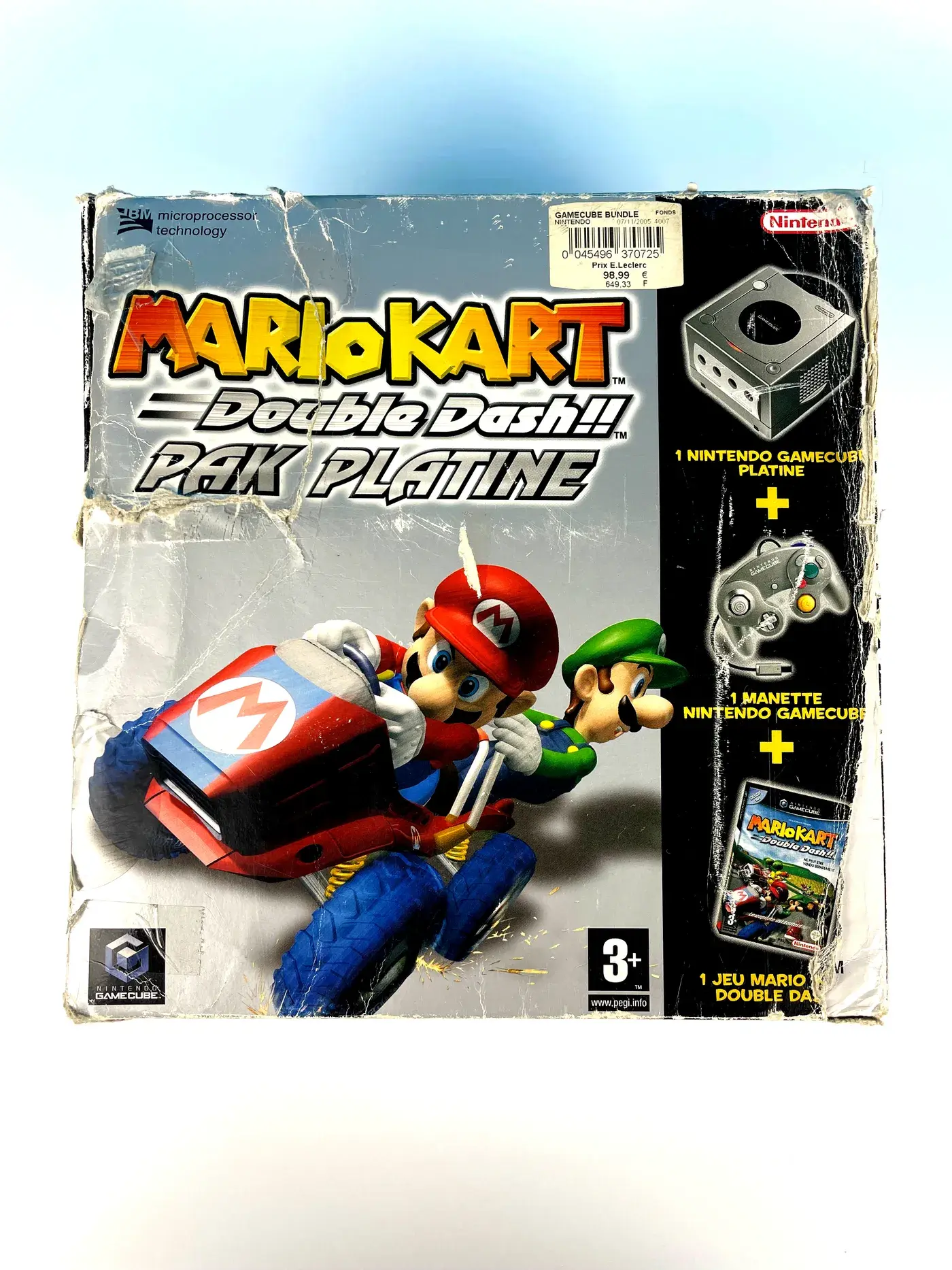 Nintendo Gamecube Mario Kart Double Dash Platinum Pack console