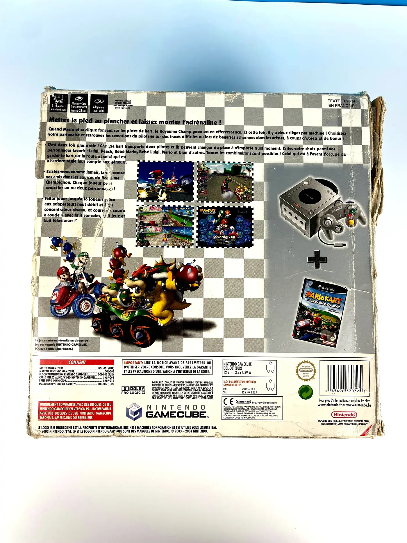 Nintendo Gamecube Mario Kart Double Dash Platinum Pack console