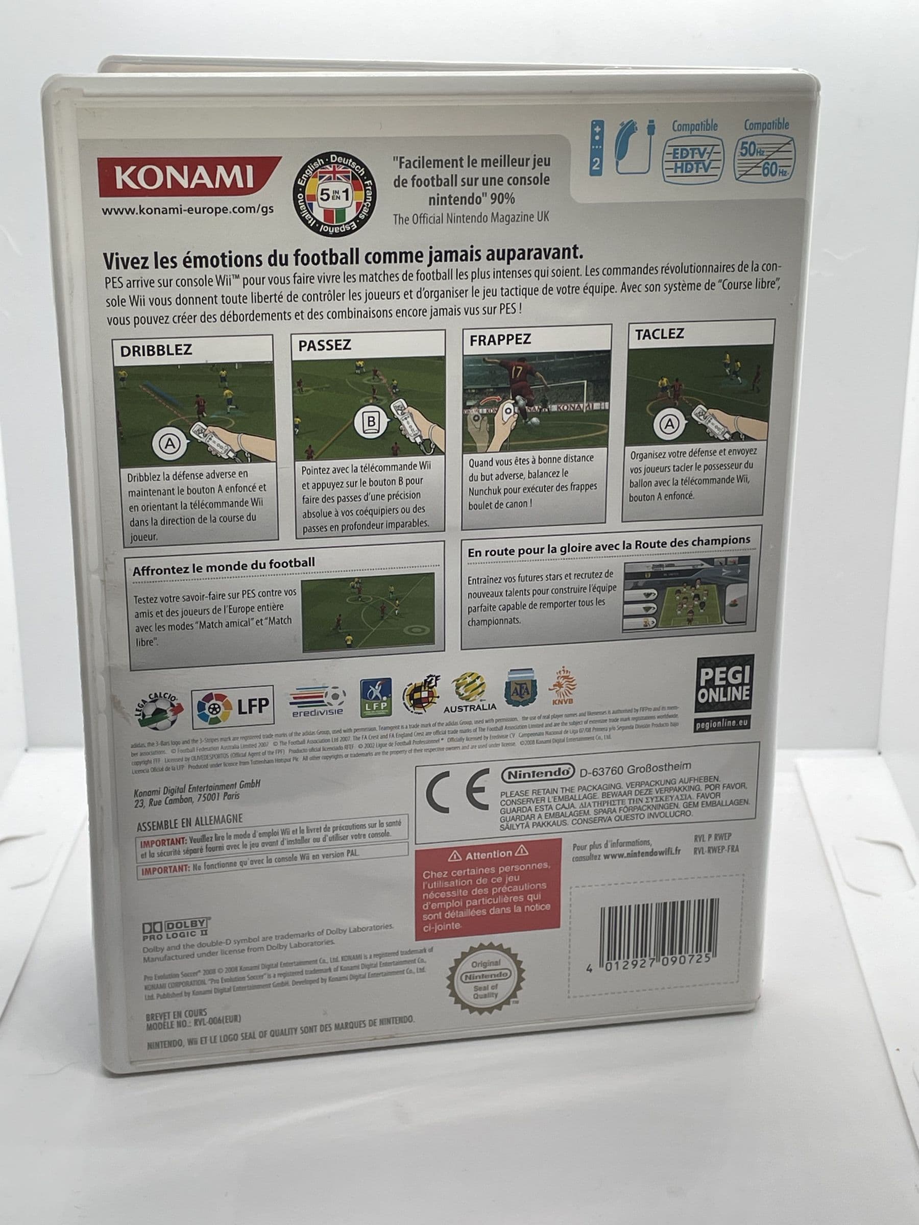 Pro Evolution Soccer 2008 Nintendo Wii