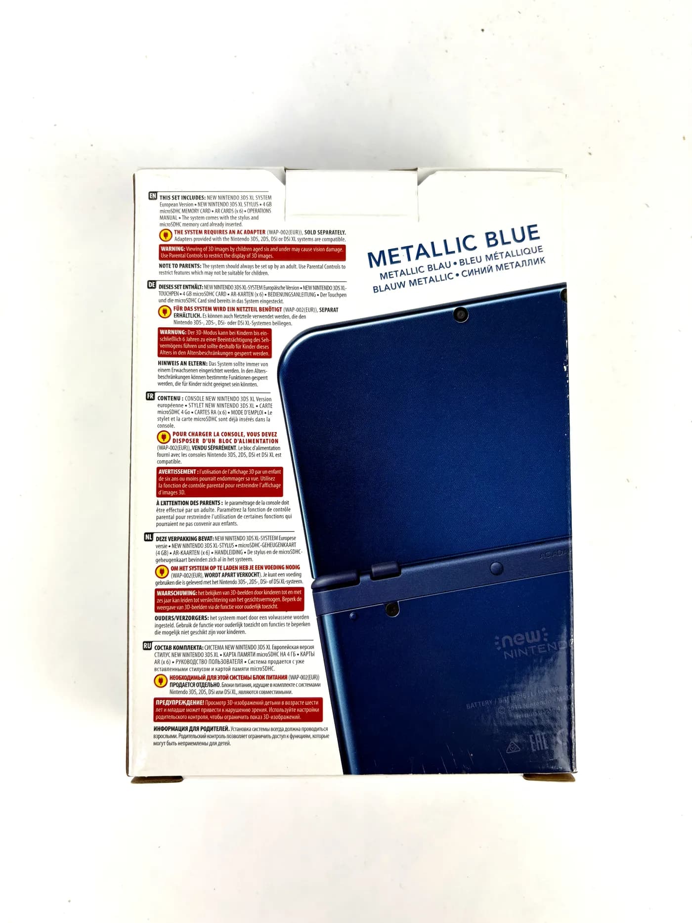 New Nintendo 3DS XL Metallic Blue Console Complete