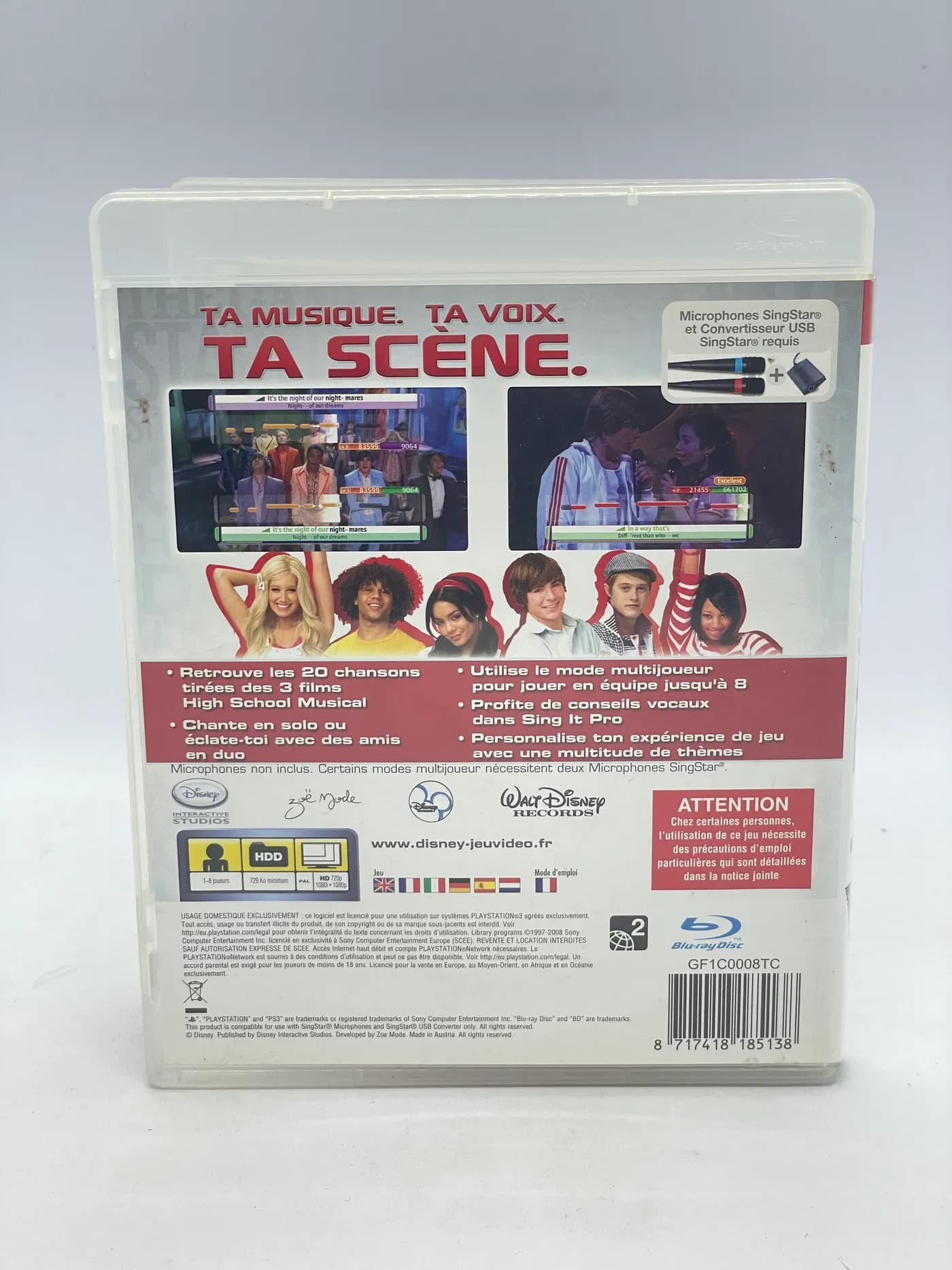 Disney Sing It High School Musical 3 PS3