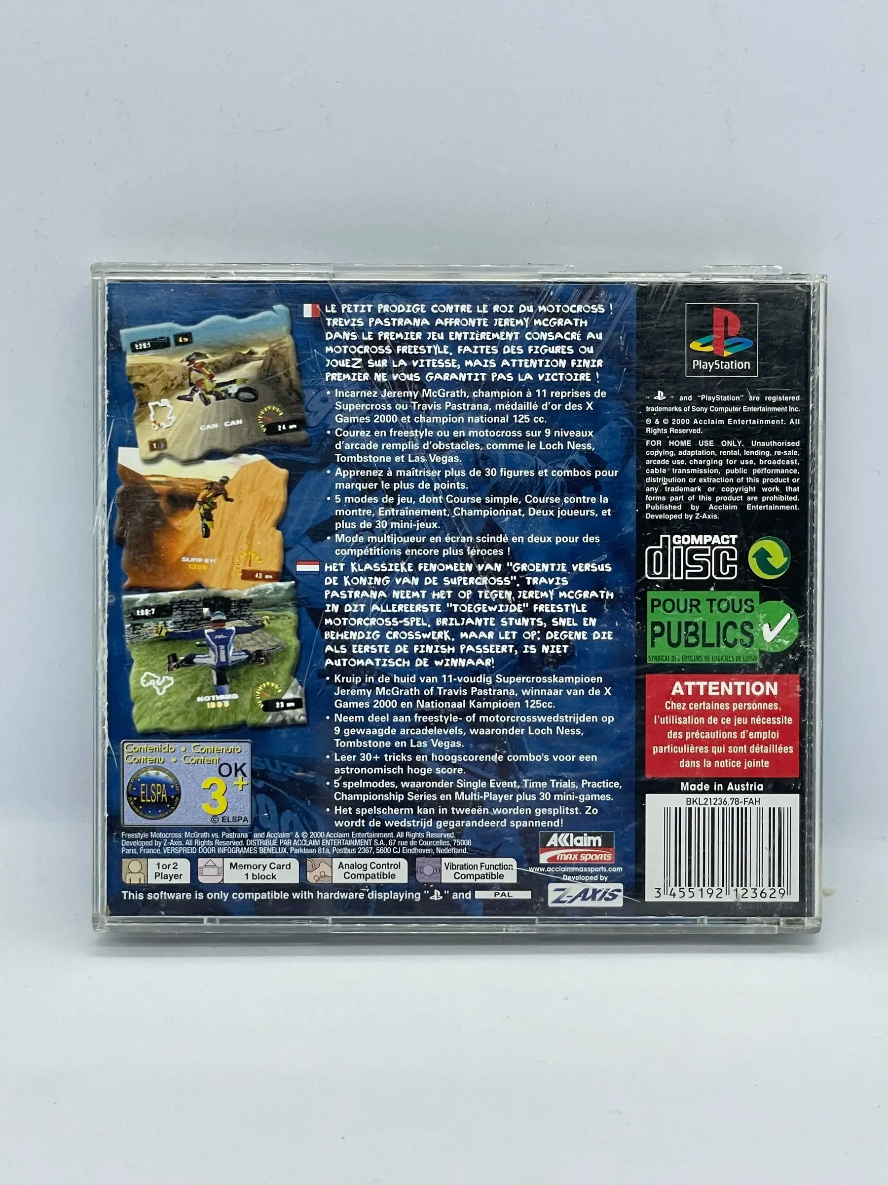 Freestyle Motocross: McGrath vs. Pastrana PS1 PSX