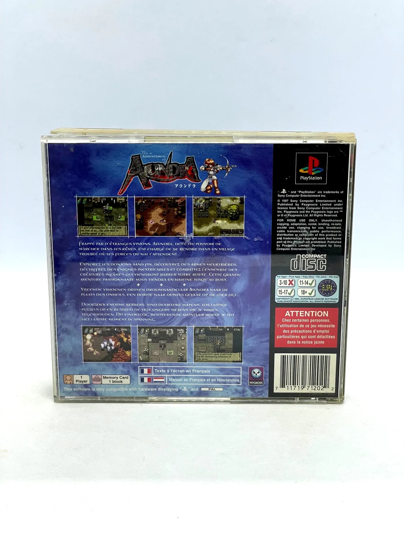 The Adventures of Alundra PS1 PSX (FR)