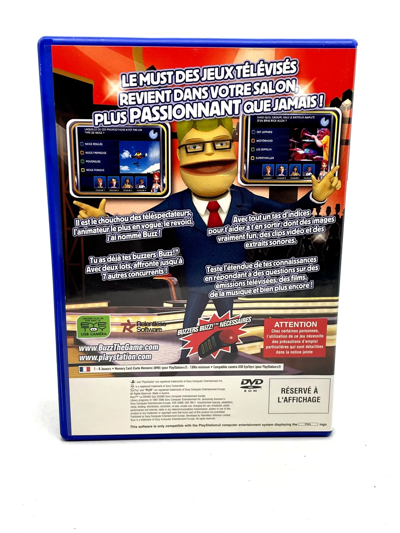 Buzz! Veľký kvíz PROMO PS2 (FR)