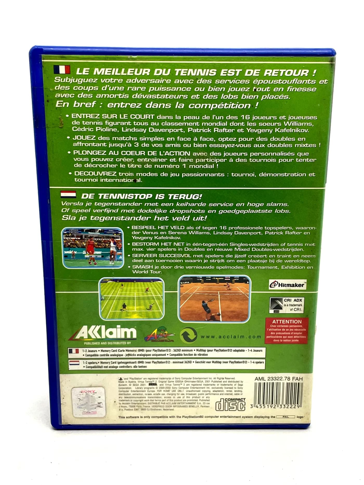 Virtua Tennis 2 PS2