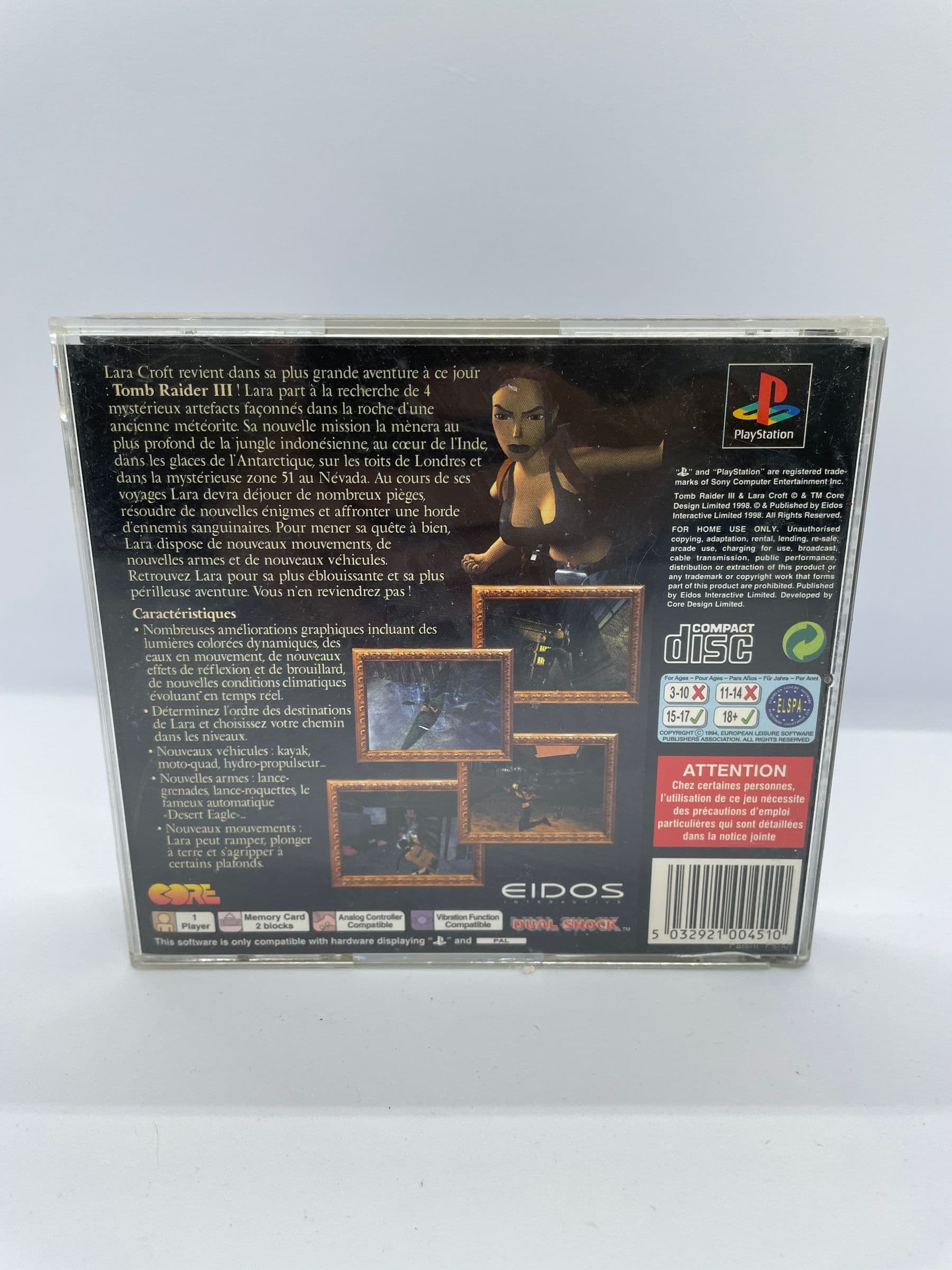 Tomb Raider III PS1 PSX (FR)