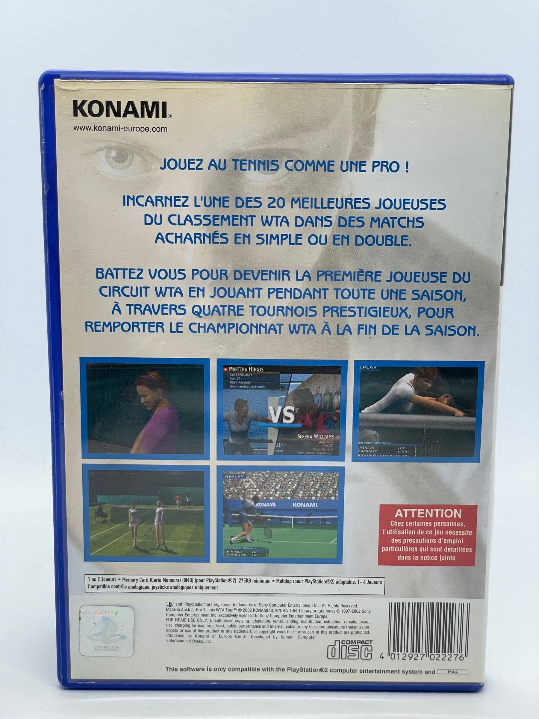 Pro Tennis WTA Tour PS2