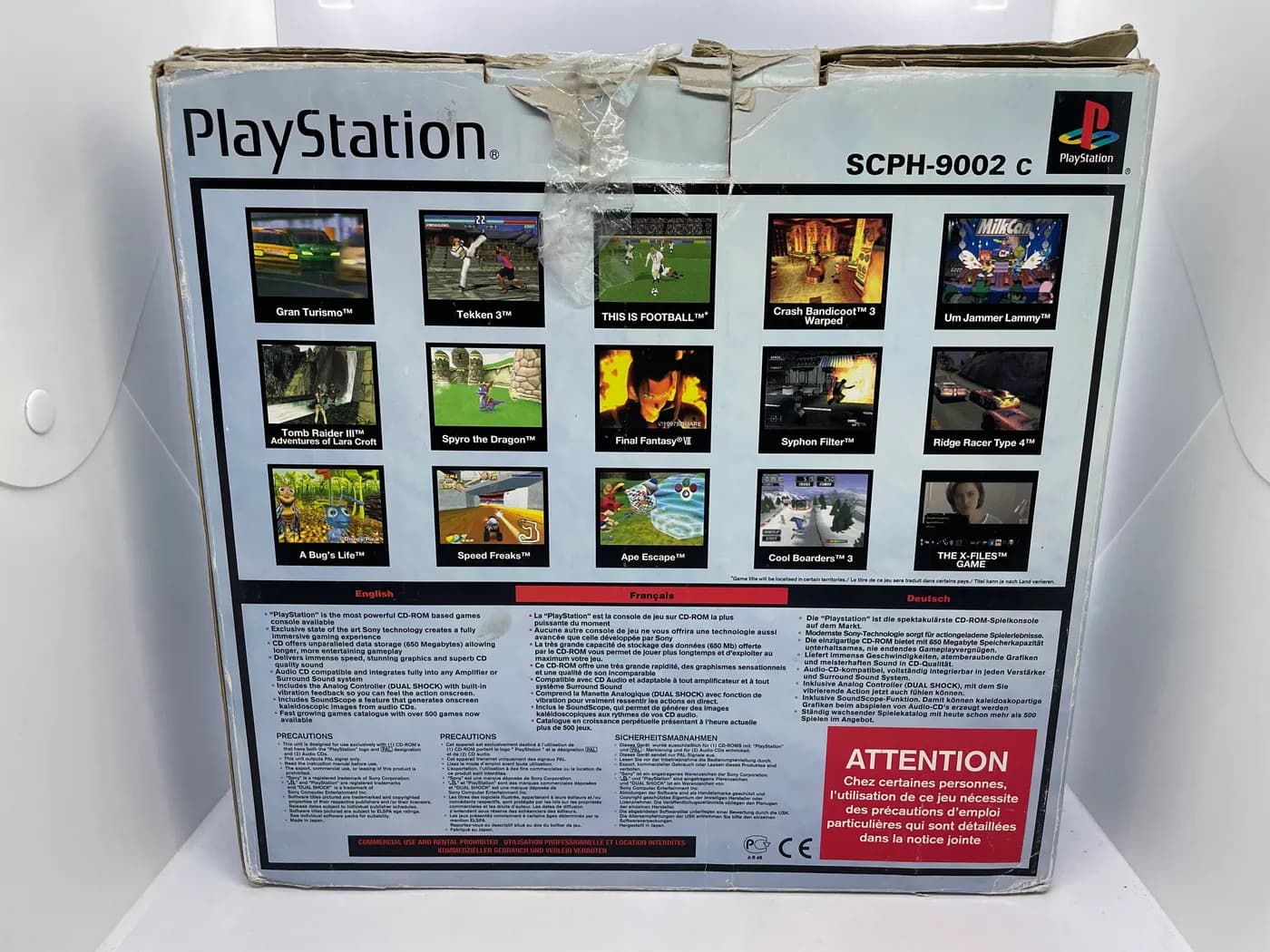 PlayStation 1 SCPH-9002C Console Set + Box