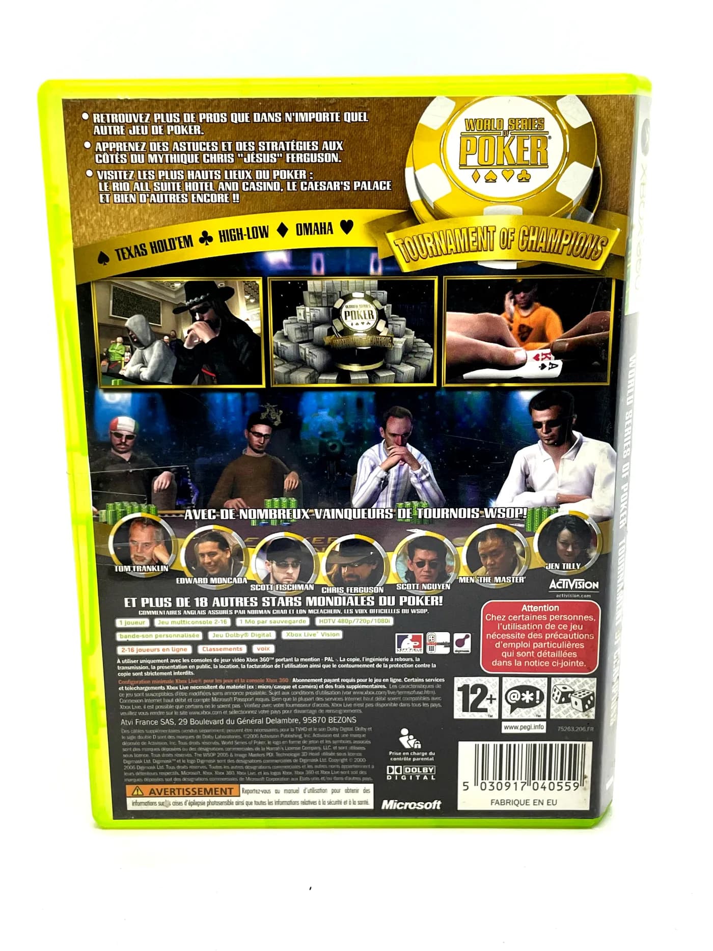 World Series of Poker Tournament of Champions Xbox 360