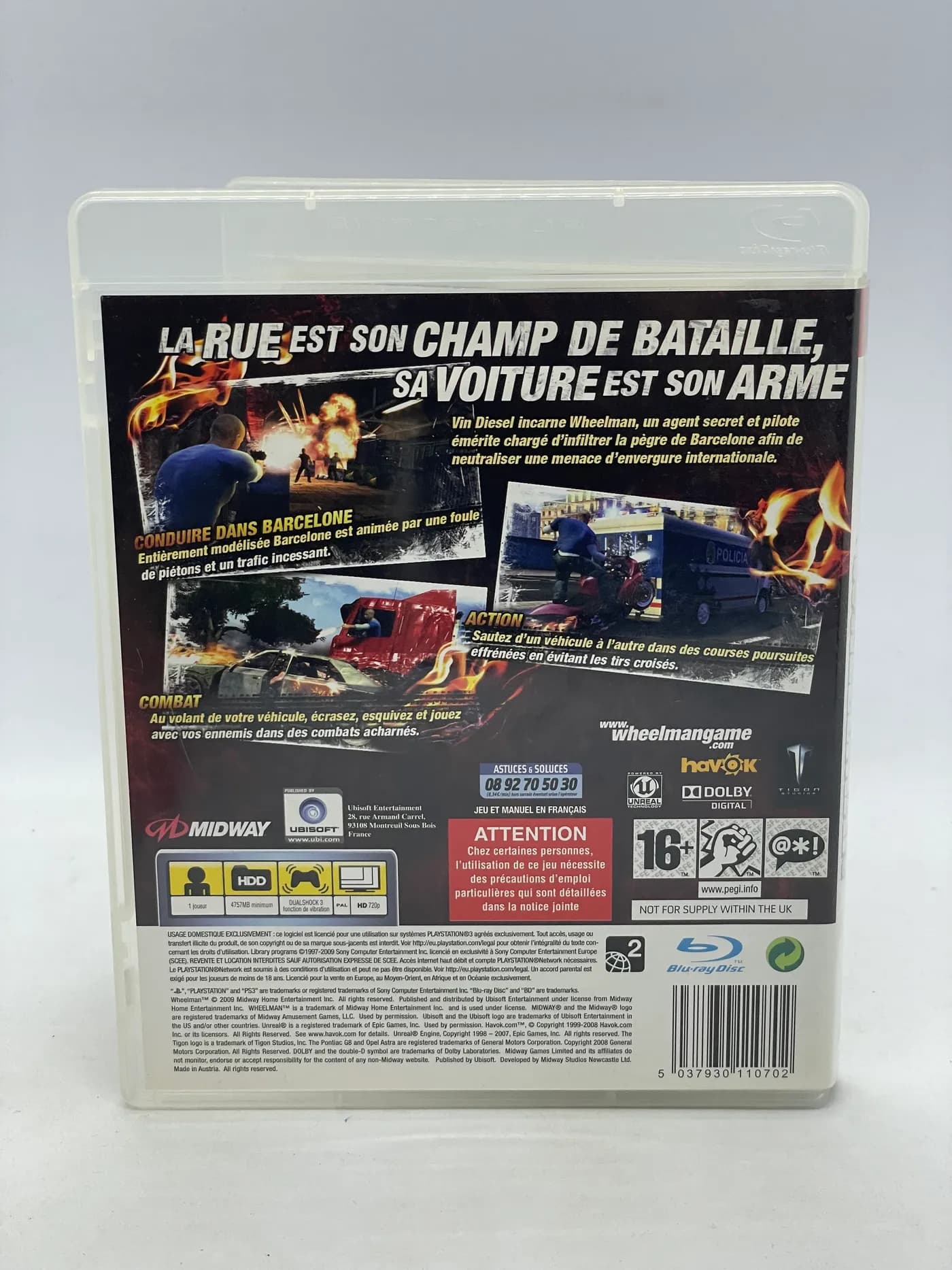 Vin Diesel Wheelman PS3