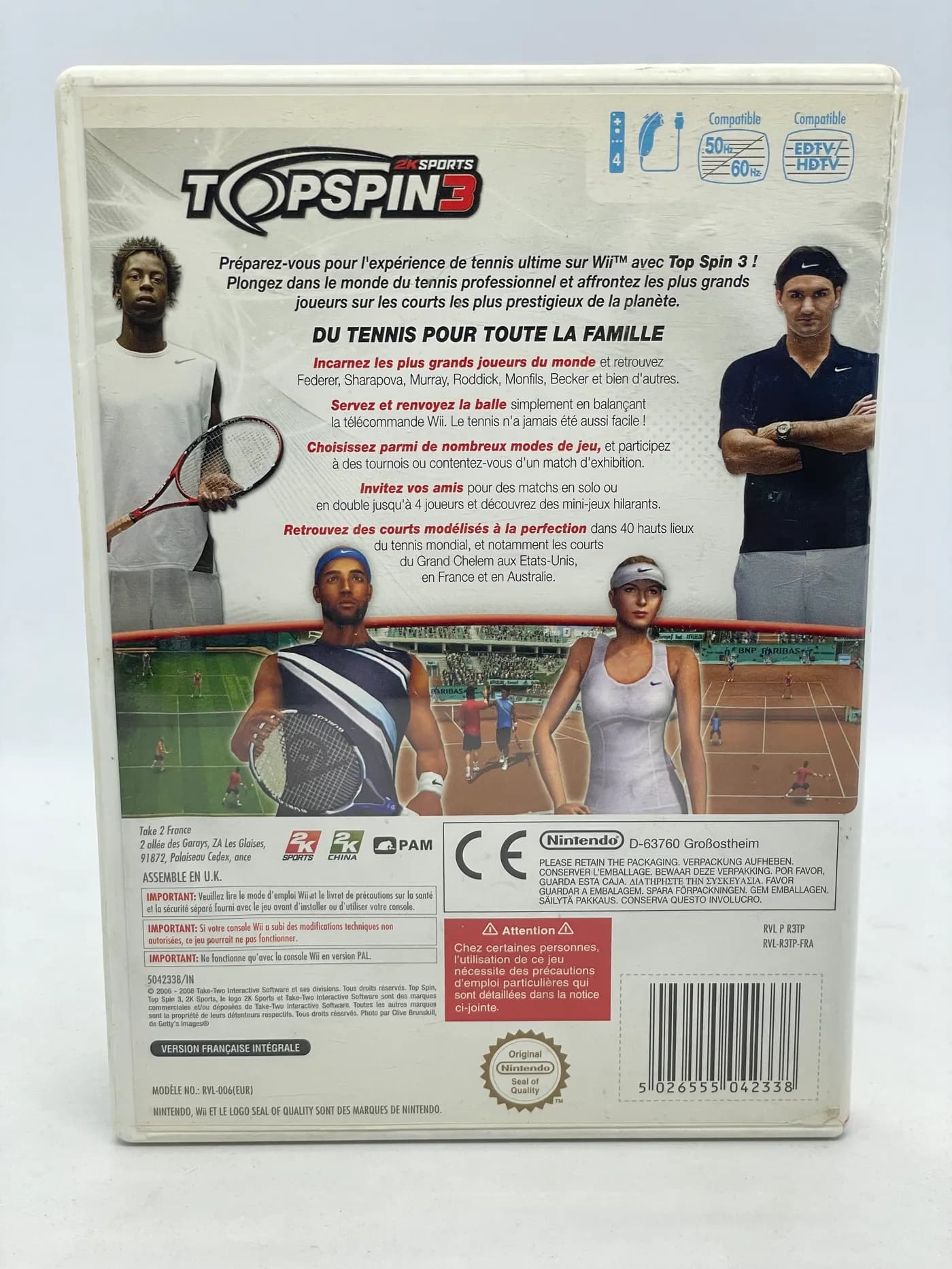 TopSpin 3 Nintendo Wii