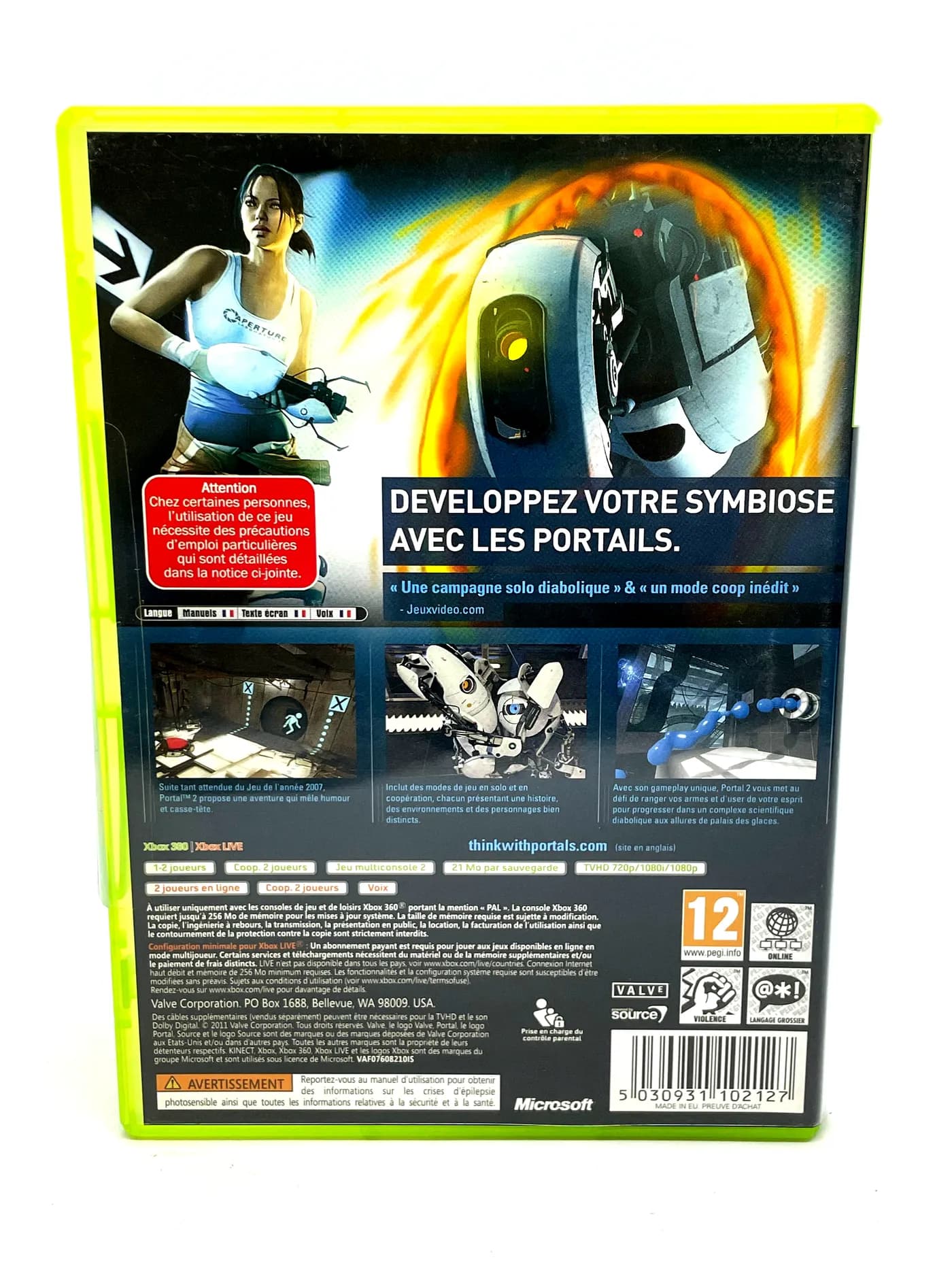 Portal 2 Xbox 360
