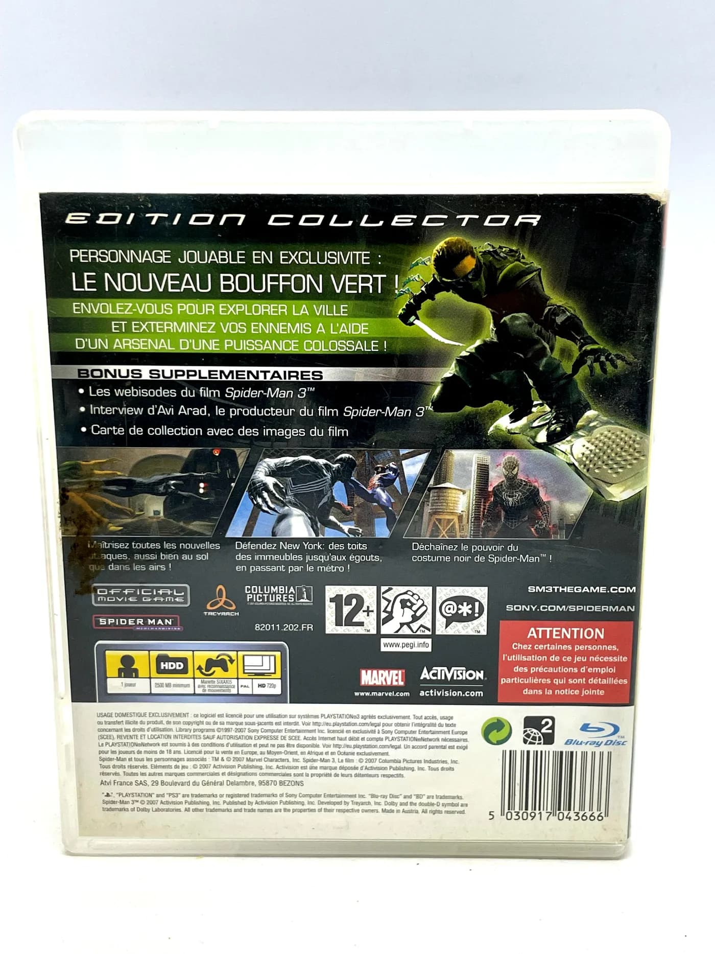 Spider-Man 3 Collector's Edition PS3 (FR)