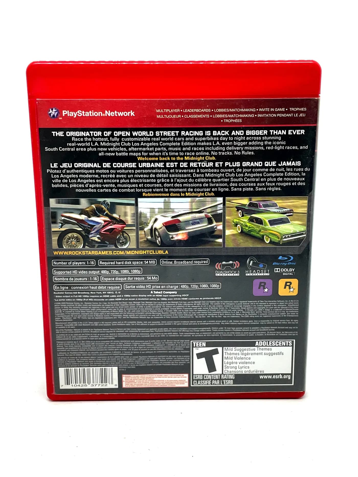 Midnight Club Los Angeles Complete Edition PS3 Greatest Hits