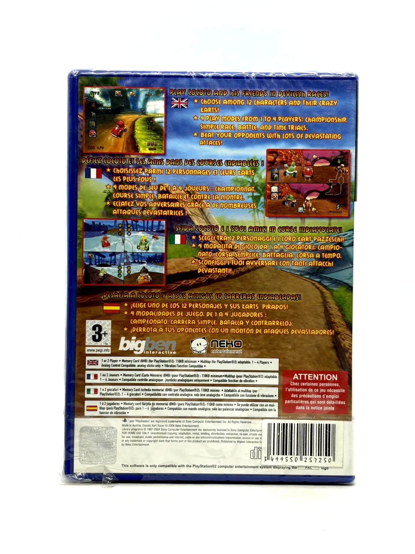 Cocoto Kart Racer PS2 (New and Sealed)