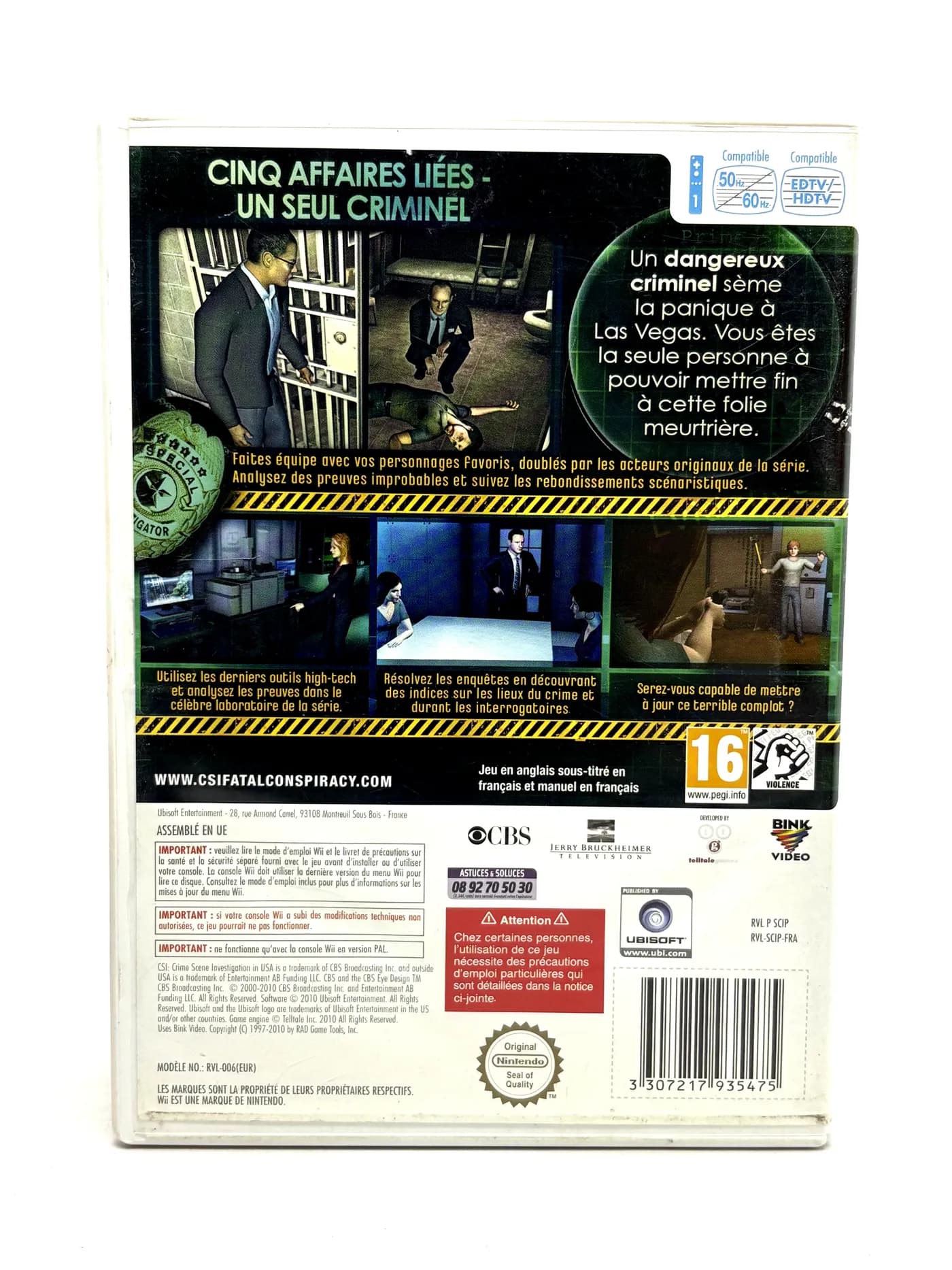 CSI: Fatal Conspiracy Nintendo Wii