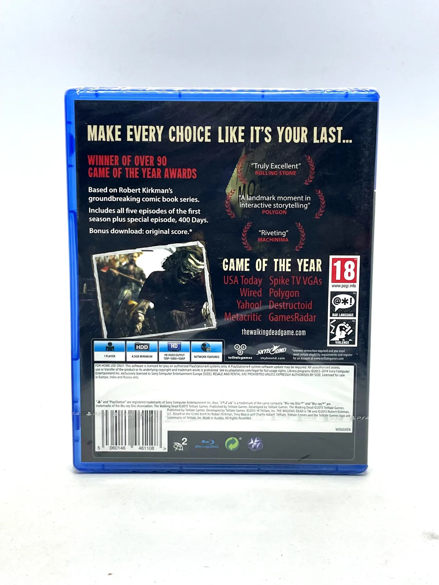 The Walking Dead The Complete First Season PS4 (New and Sealed)