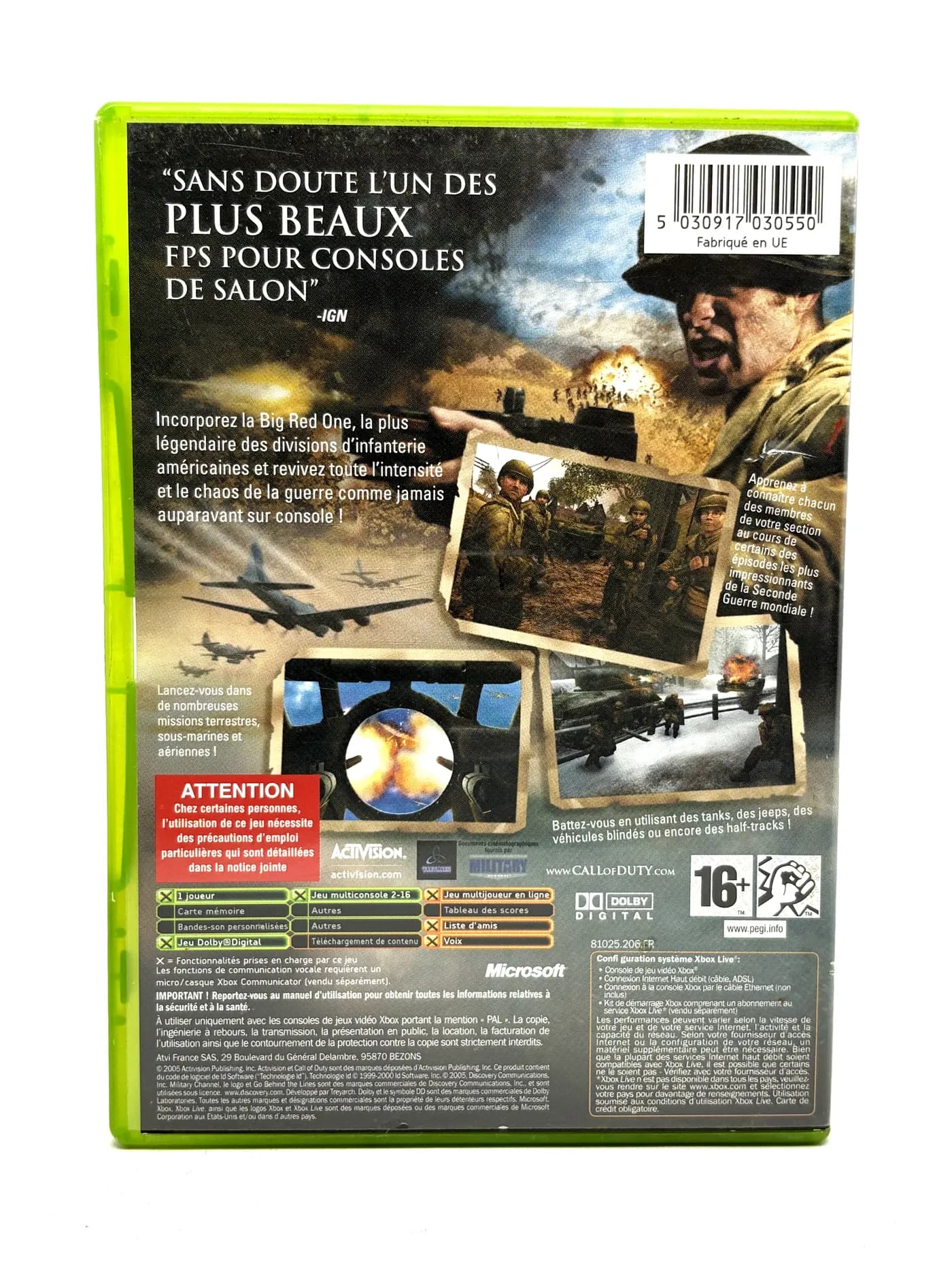 Call of Duty 2 Big Red One Xbox