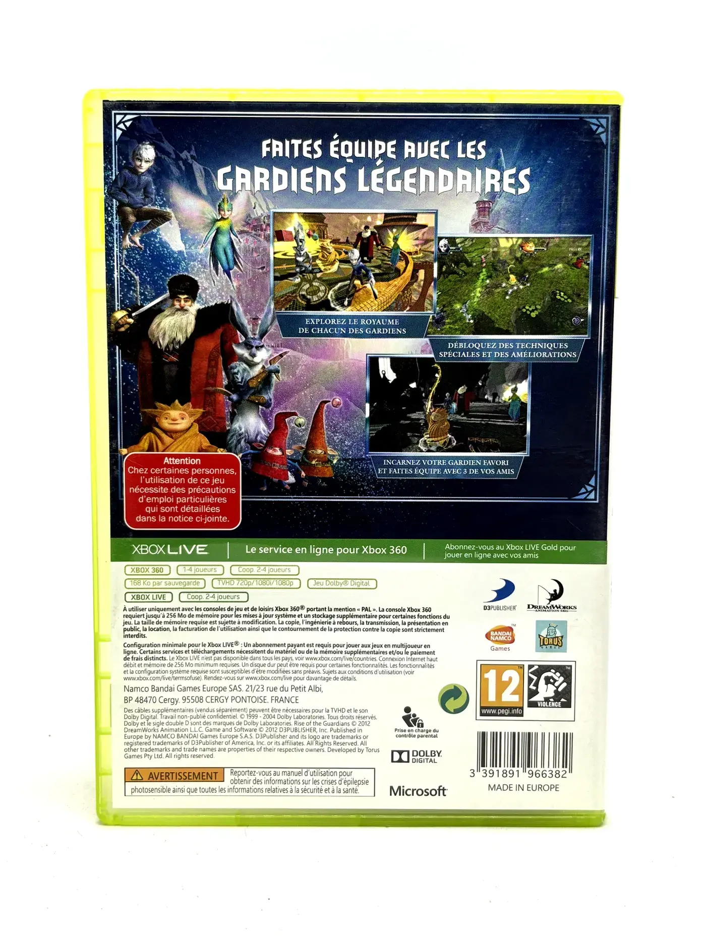 Rise of the Guardians Xbox 360